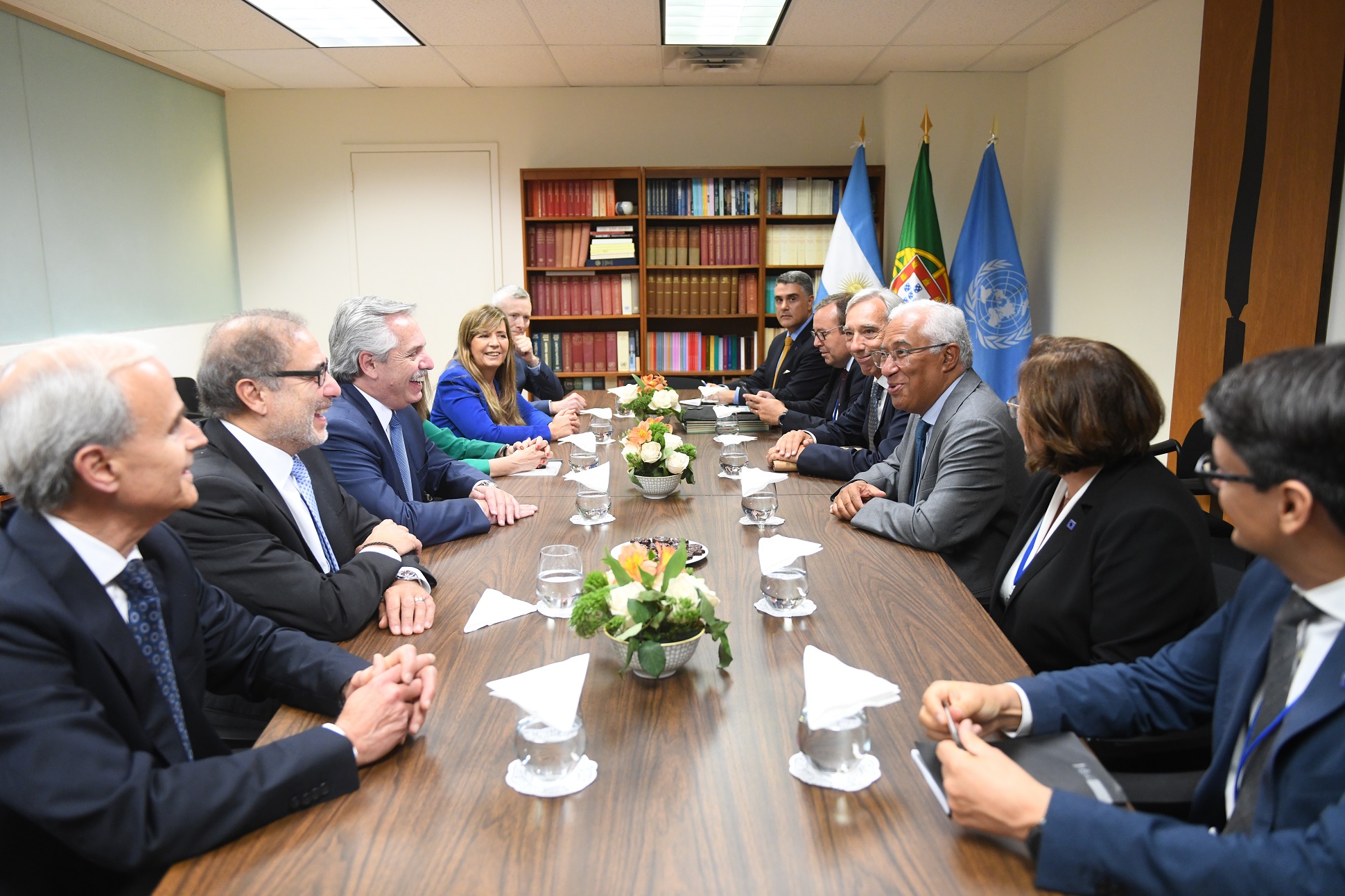 El presidente se reunió con el primer ministro de Portugal, António Costa