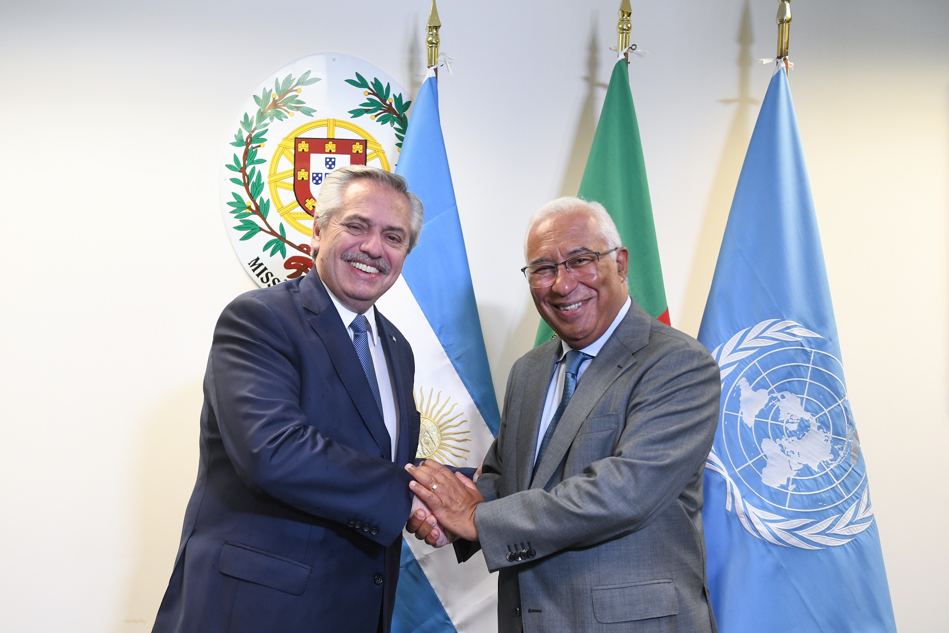 El presidente se reunió con el primer ministro de Portugal, António Costa