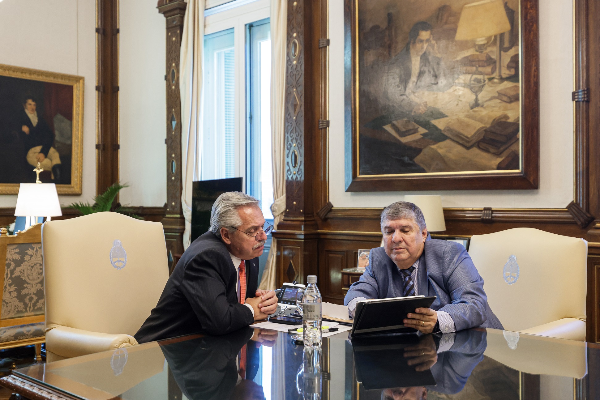 El presidente Alberto Fernández se reunió con el senador José Mayans
