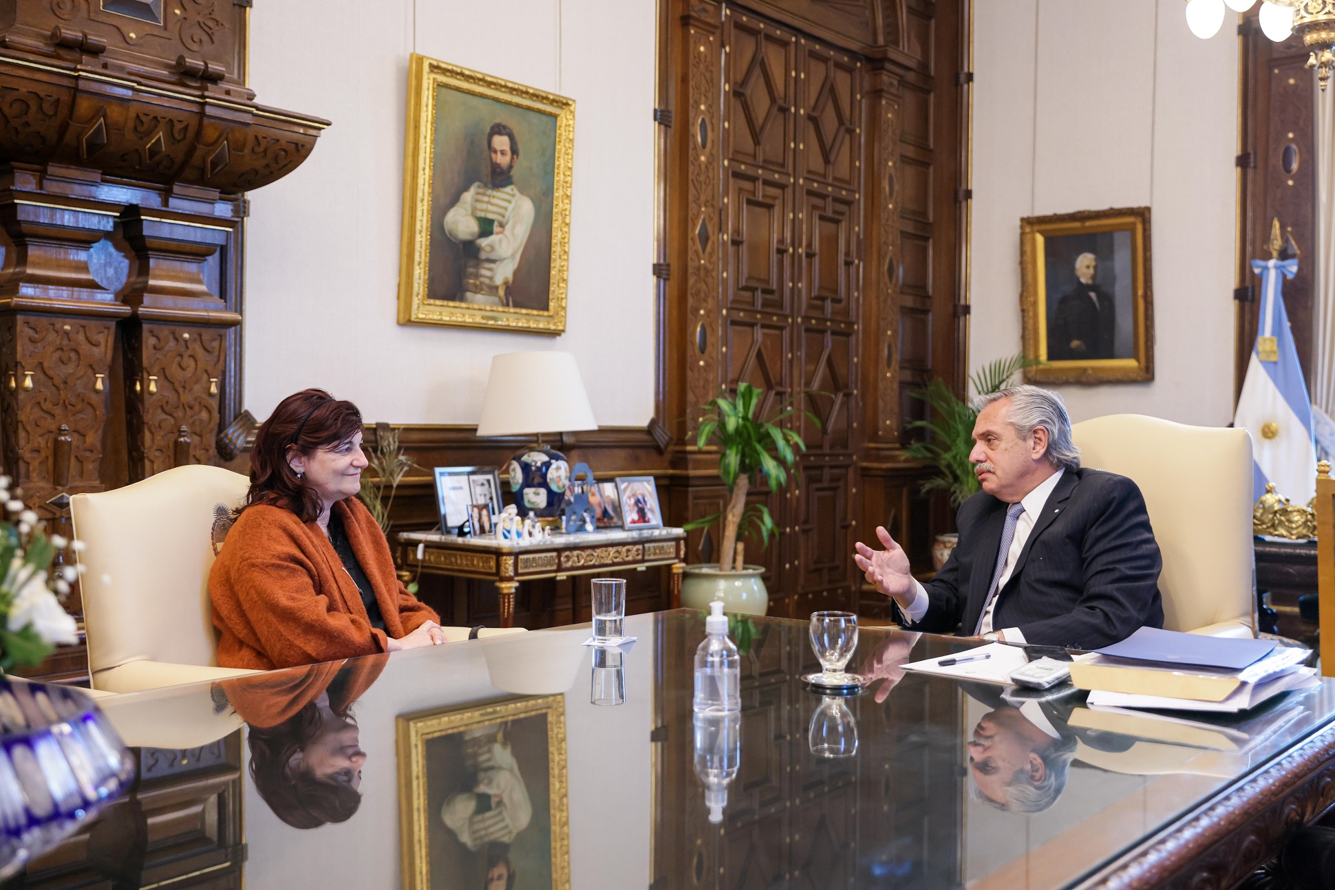 Alberto Fernández recibió a la nueva ministra de Trabajo