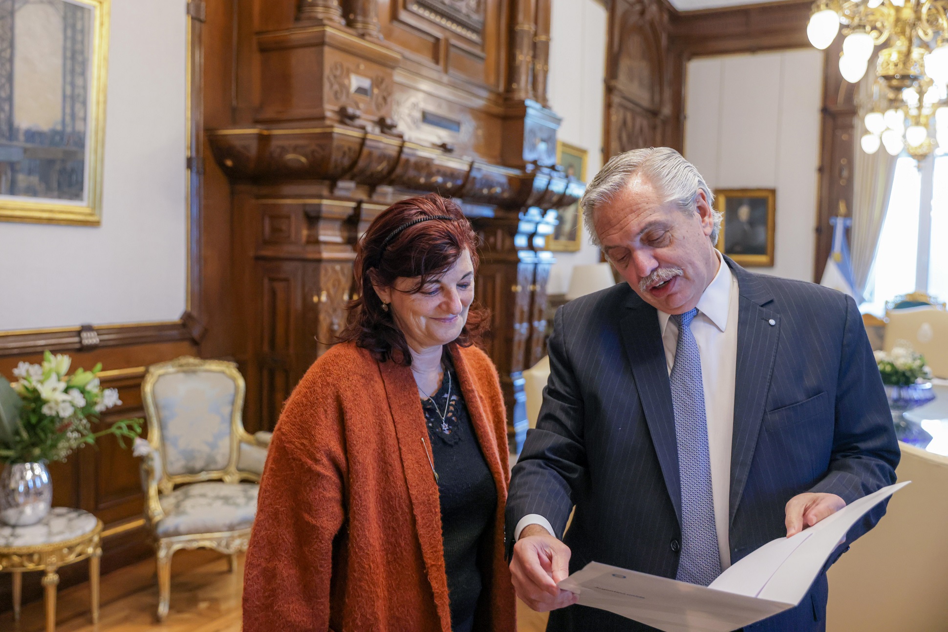 Alberto Fernández recibió a la nueva ministra de Trabajo