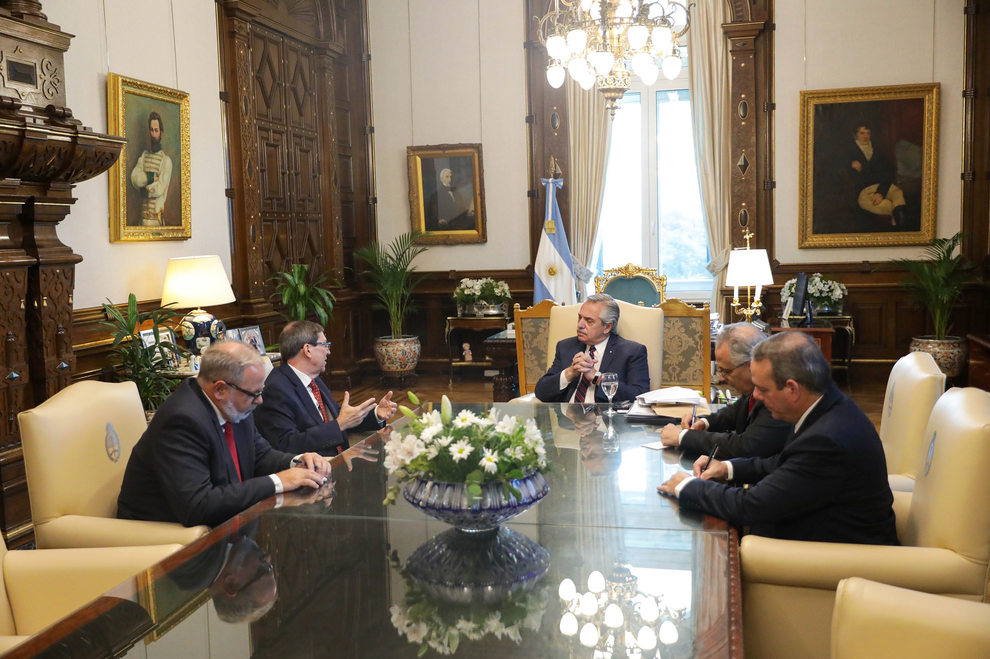 El presidente se reunió con el ministro de Relaciones Exteriores de Cuba