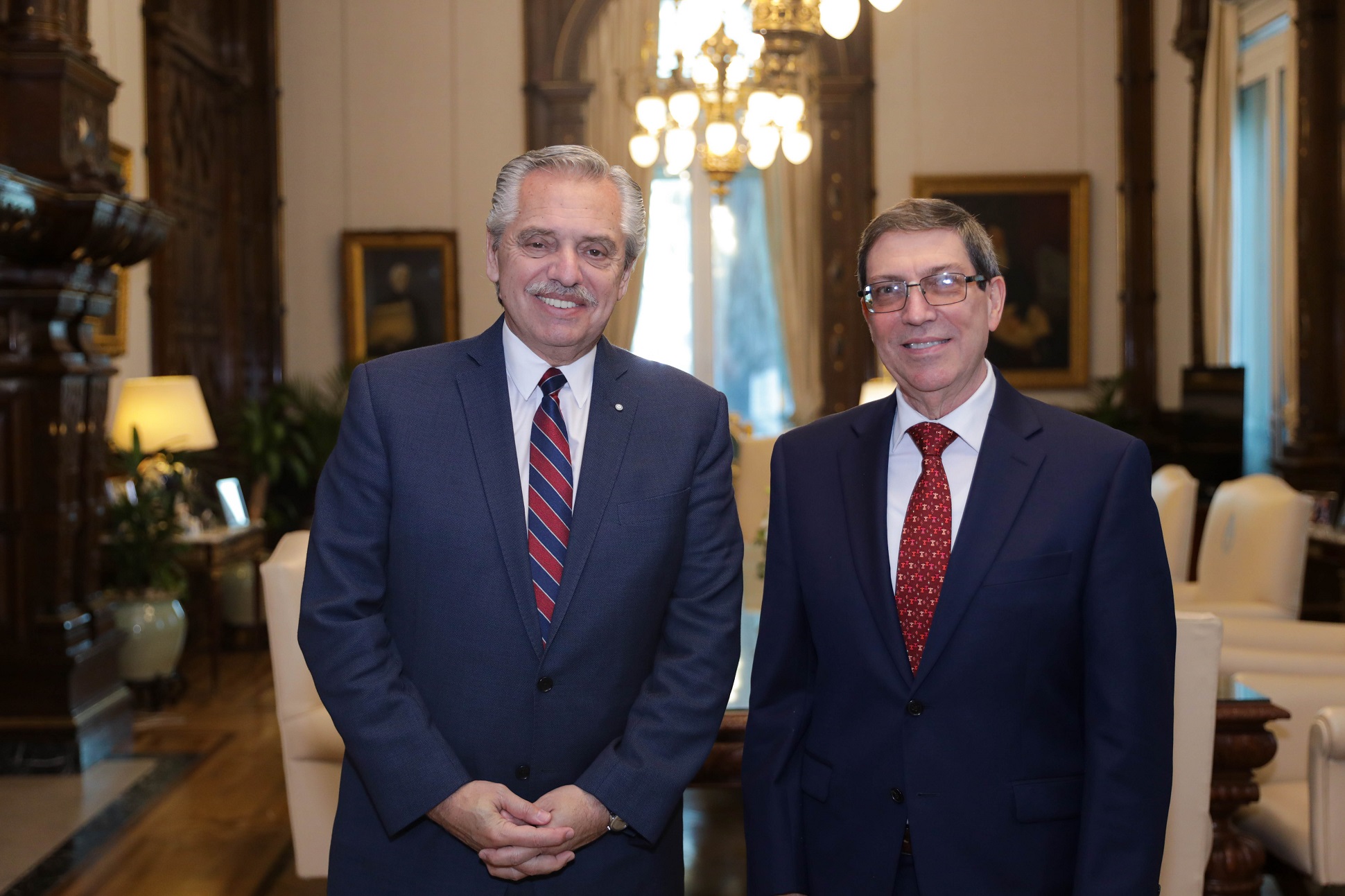 El presidente se reunió con el ministro de Relaciones Exteriores de Cuba