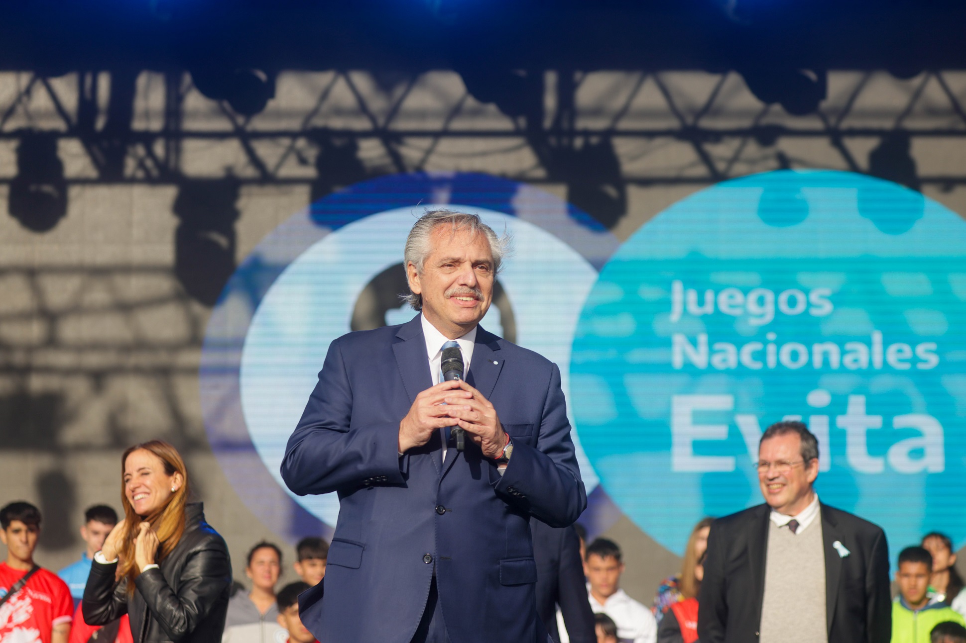 Con más de 25.000 jóvenes el presidente encabezó la inauguración de los Juegos Nacionales Evita 2022