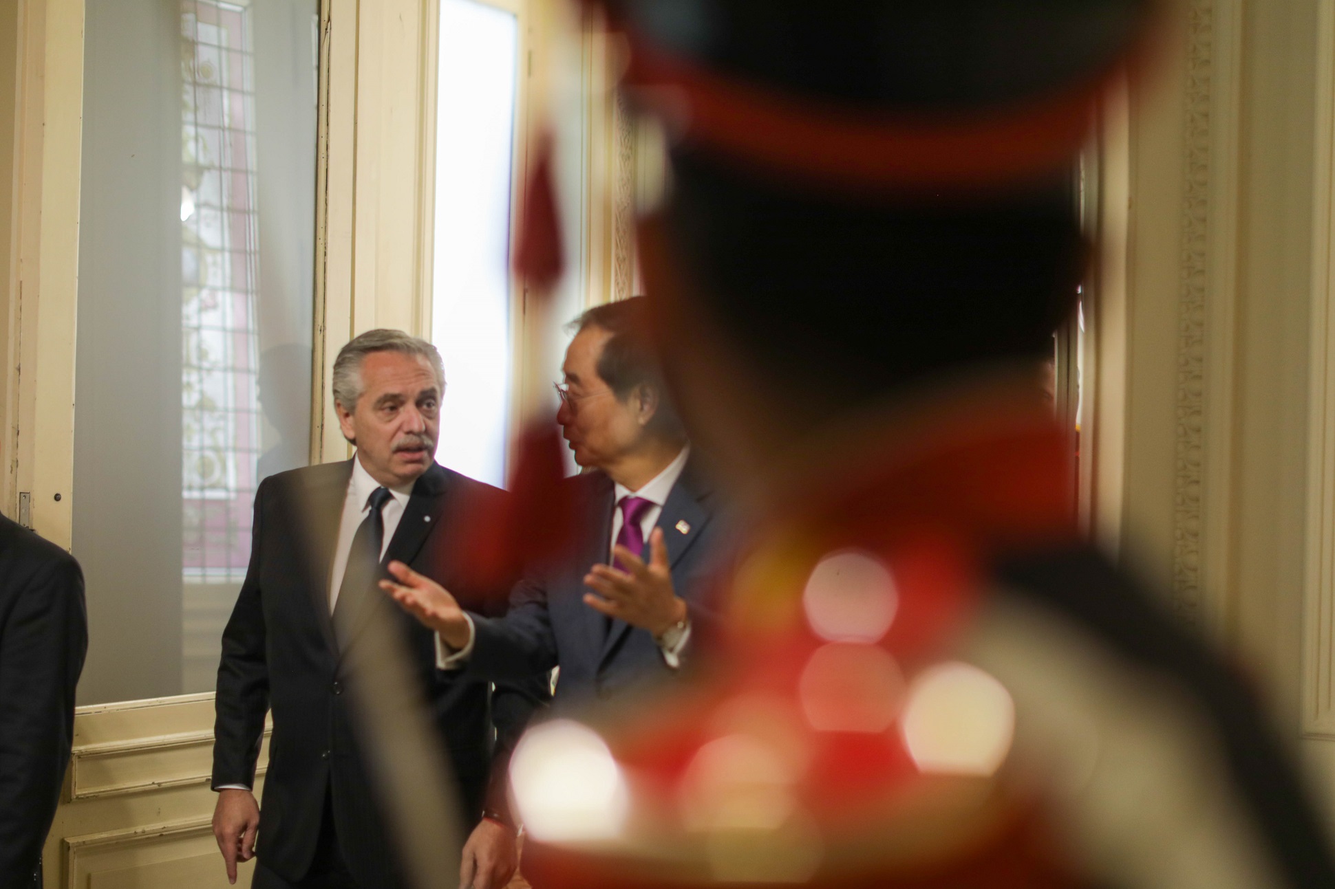 El presidente mantuvo un encuentro con el primer ministro de la República de Corea, Han Duck-soo