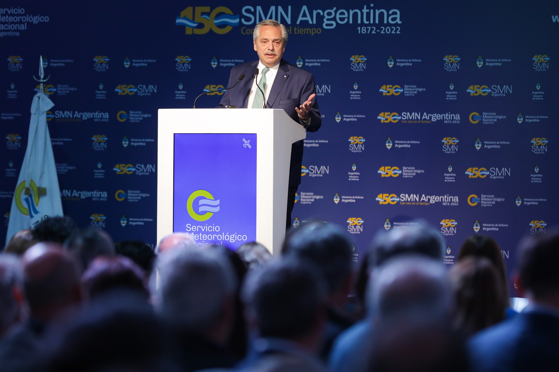 “Poder conocer y saber es el secreto del futuro”, dijo Alberto Fernández al celebrar los 150 años del Servicio Meteorológico Nacional