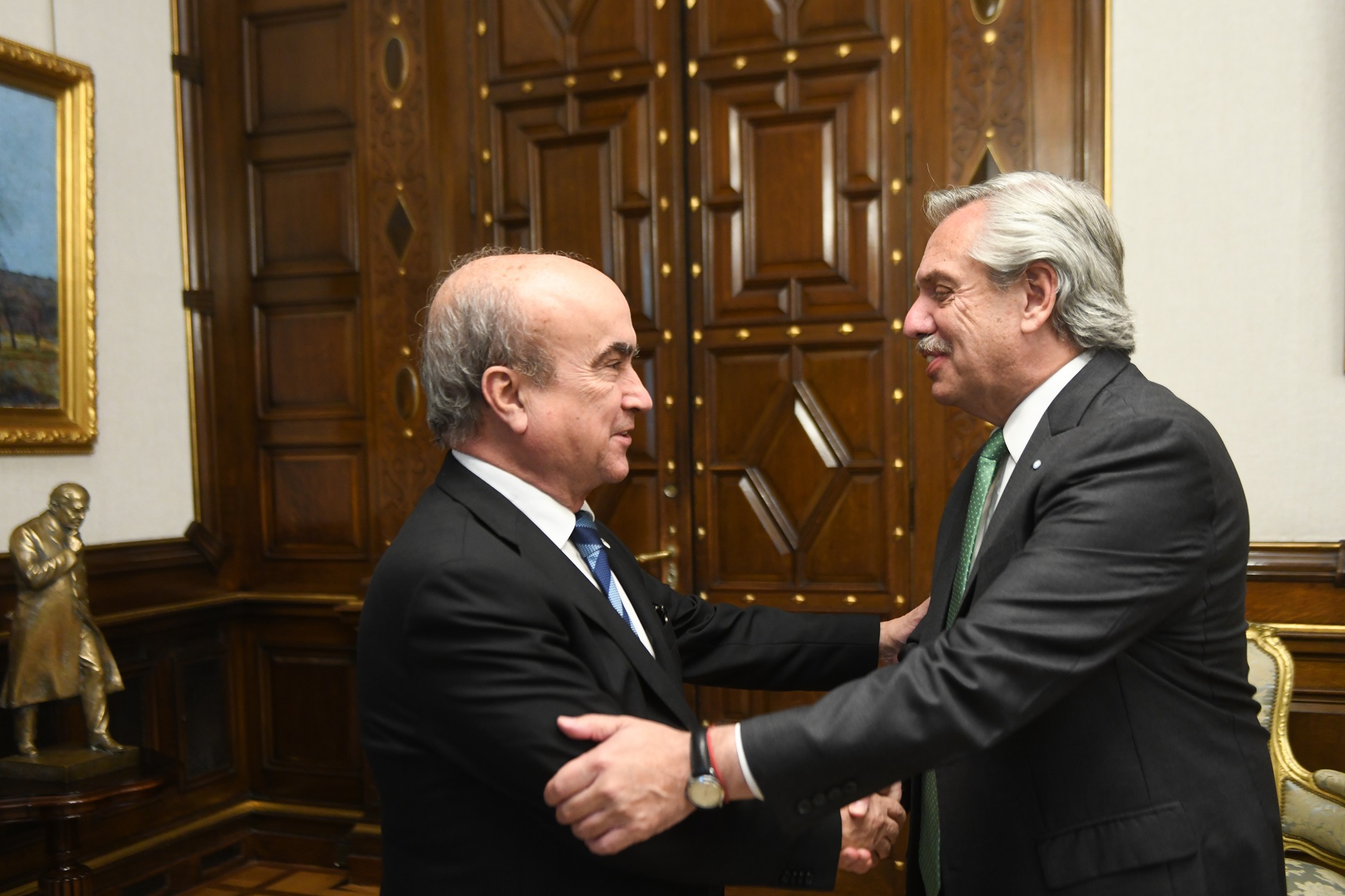 El presidente recibió a Mariano Jabonero, secretario general de la OEI