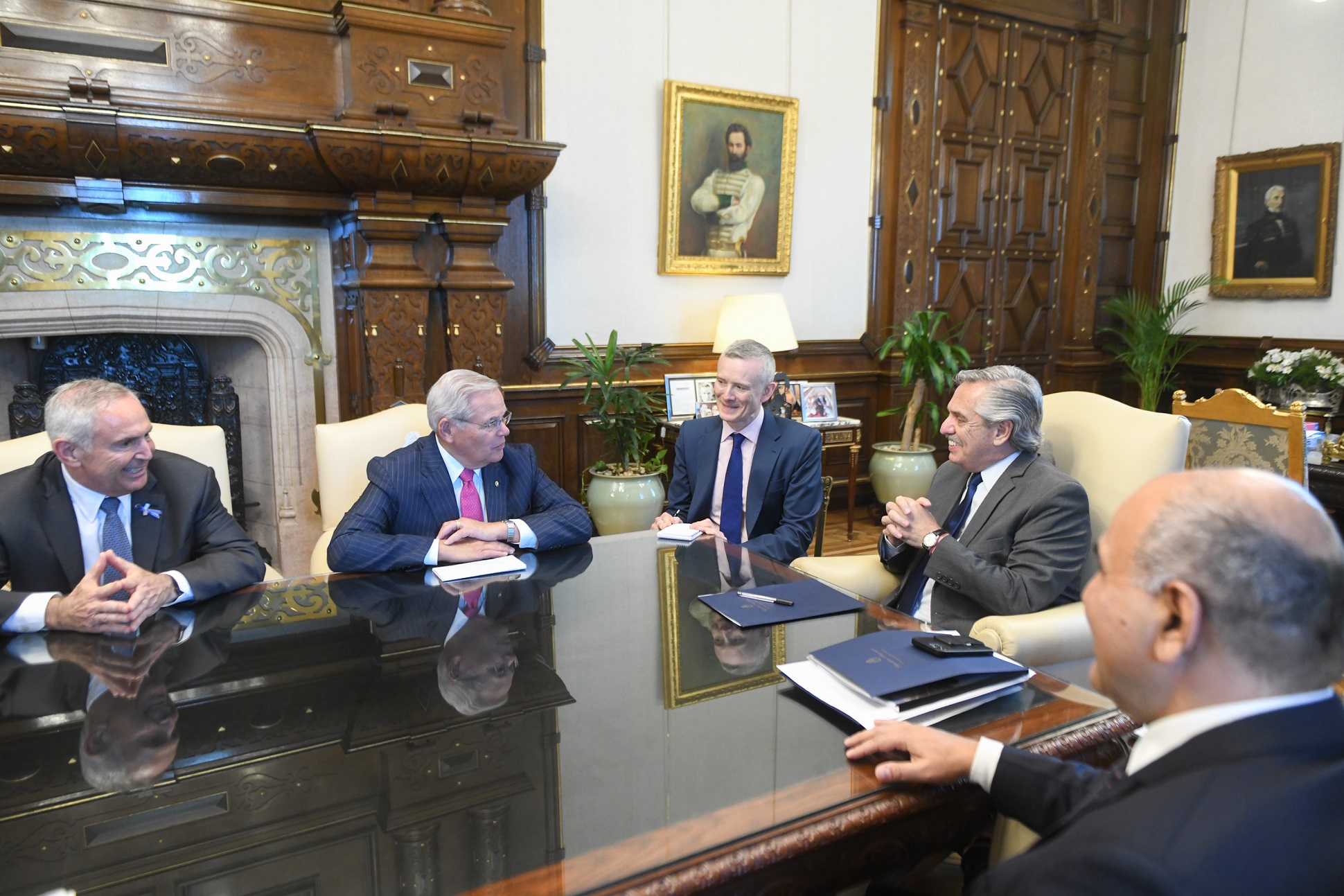 El presidente Alberto Fernández recibió a una delegación del Congreso estadounidense