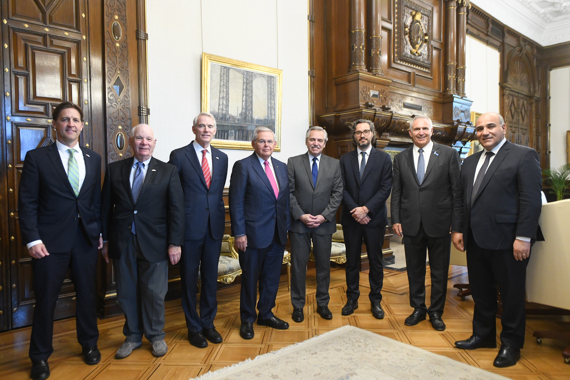 El presidente Alberto Fernández recibió a una delegación del Congreso estadounidense