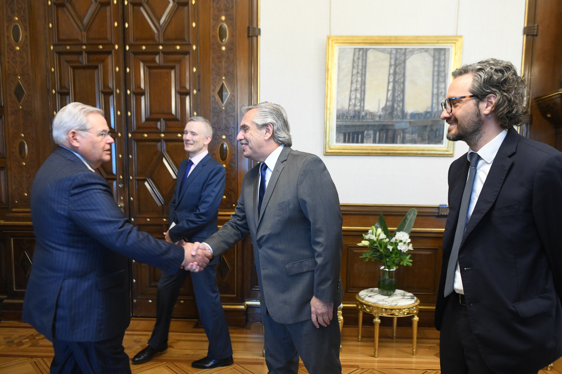 El presidente Alberto Fernández recibió a una delegación del Congreso estadounidense