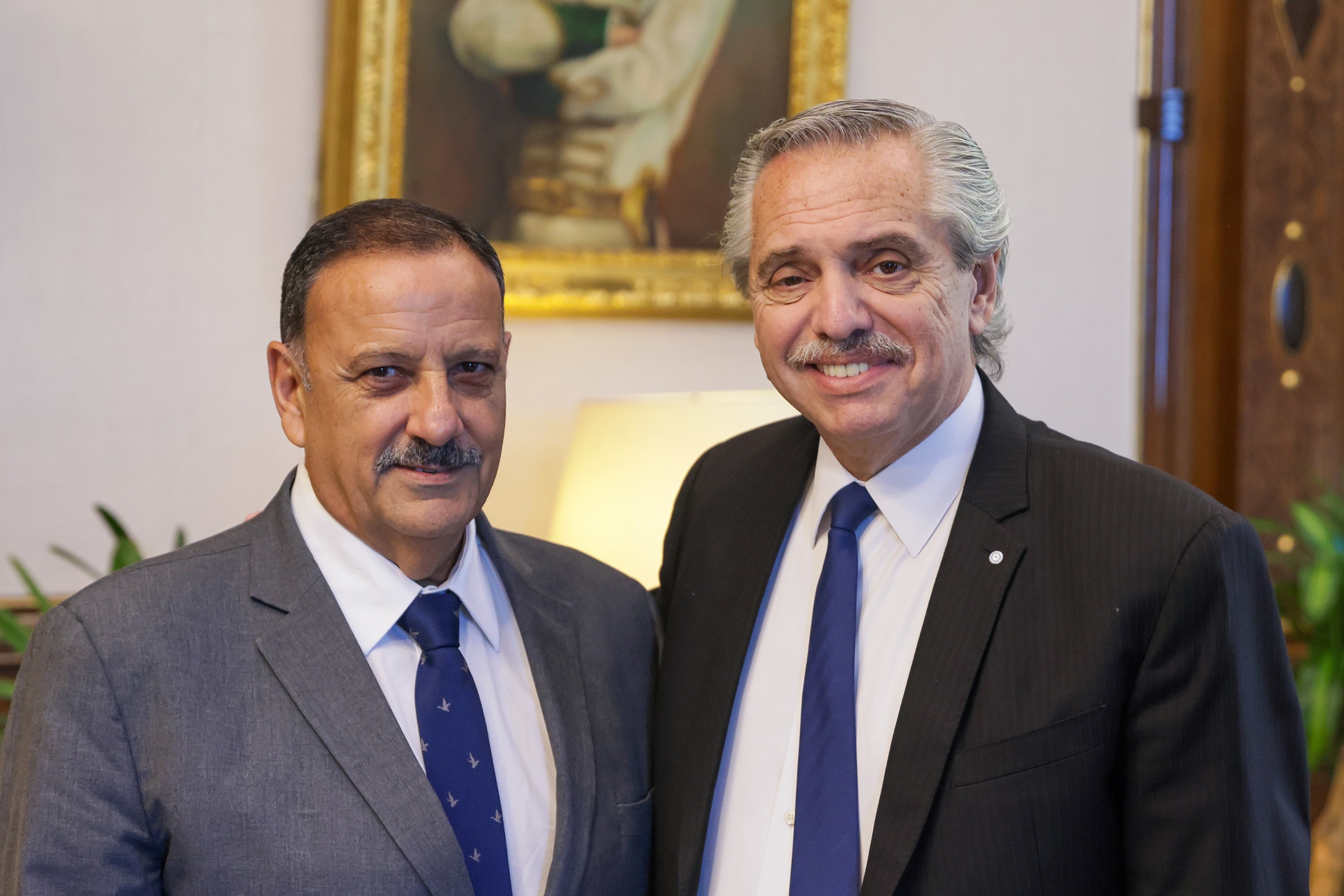 El presidente Alberto Fernández se reunió con el gobernador de La Rioja, Ricardo Quintela 