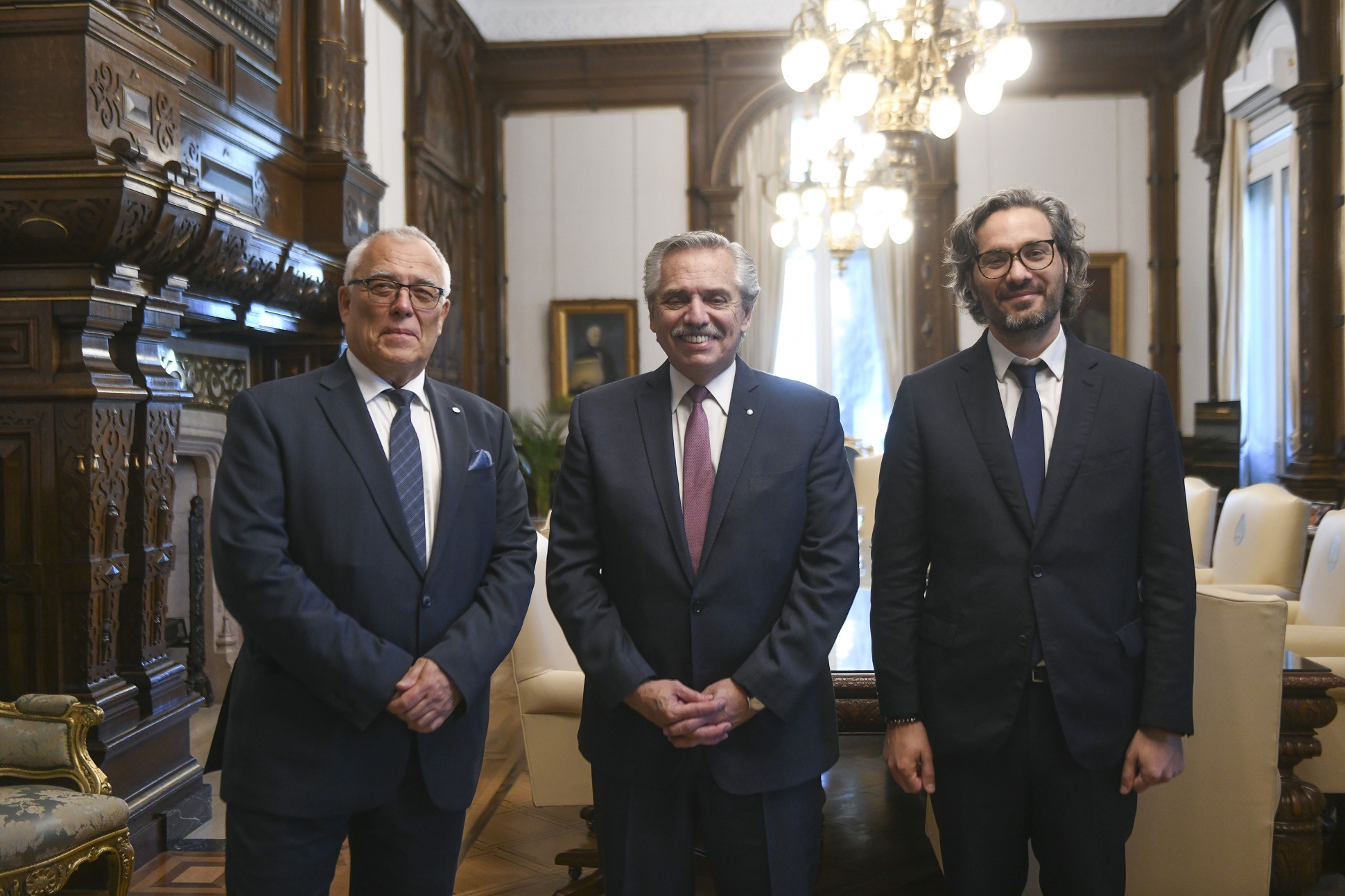 El presidente recibió al titular de la Corte Penal Internacional, Piotr Józef Hofmański