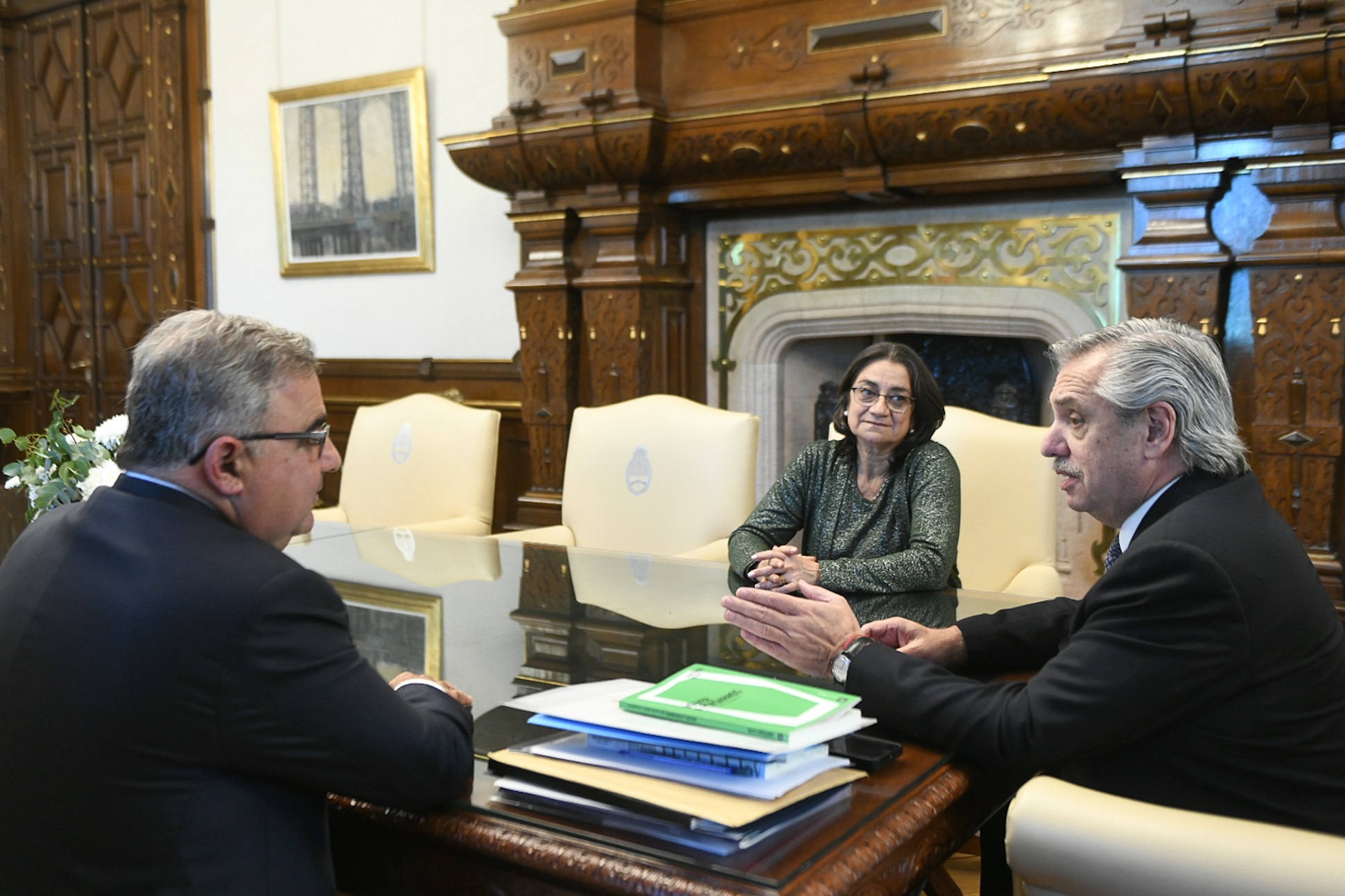 El presidente se reunió con el gobernador de Catamarca, Raúl Jalil