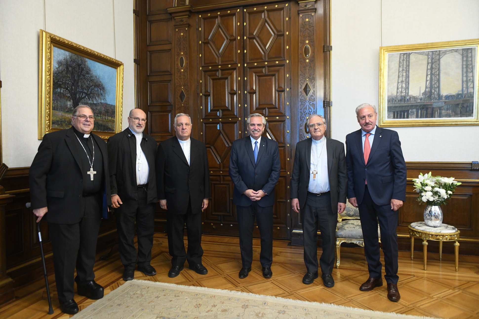 El presidente recibió a la Comisión Ejecutiva de la Conferencia Episcopal Argentina