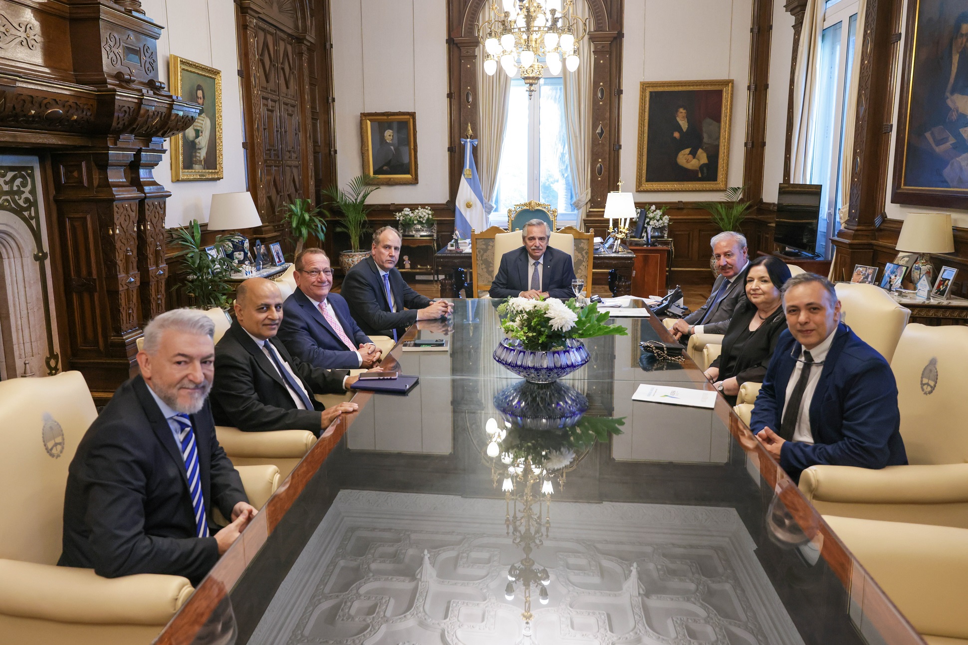 El presidente recibi&oacute; a referentes de las Iglesias Evang&eacute;licas de Argentina