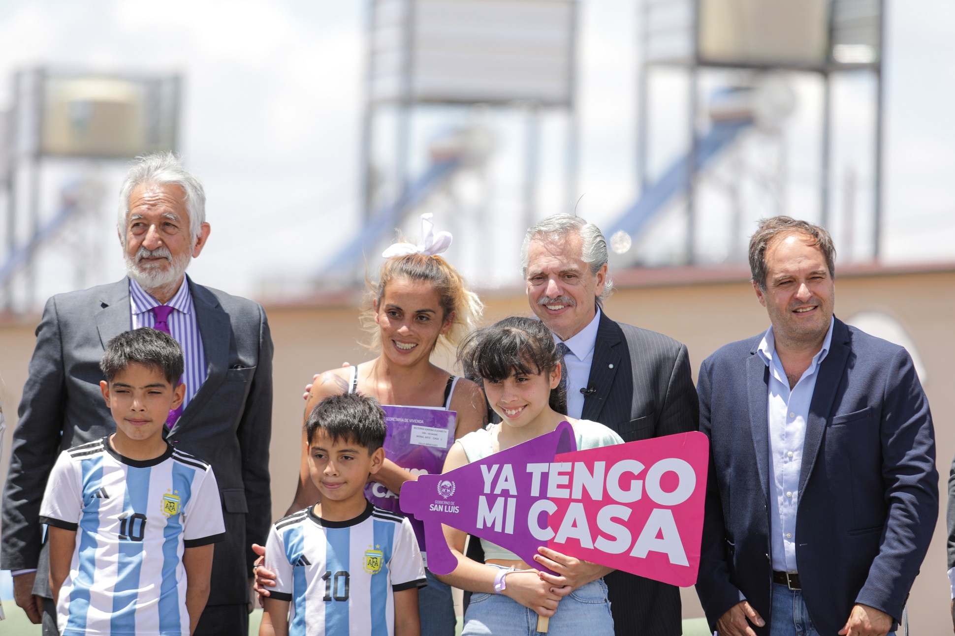 Desde San Luis el presidente apeló a la unidad para reconstruir la Argentina