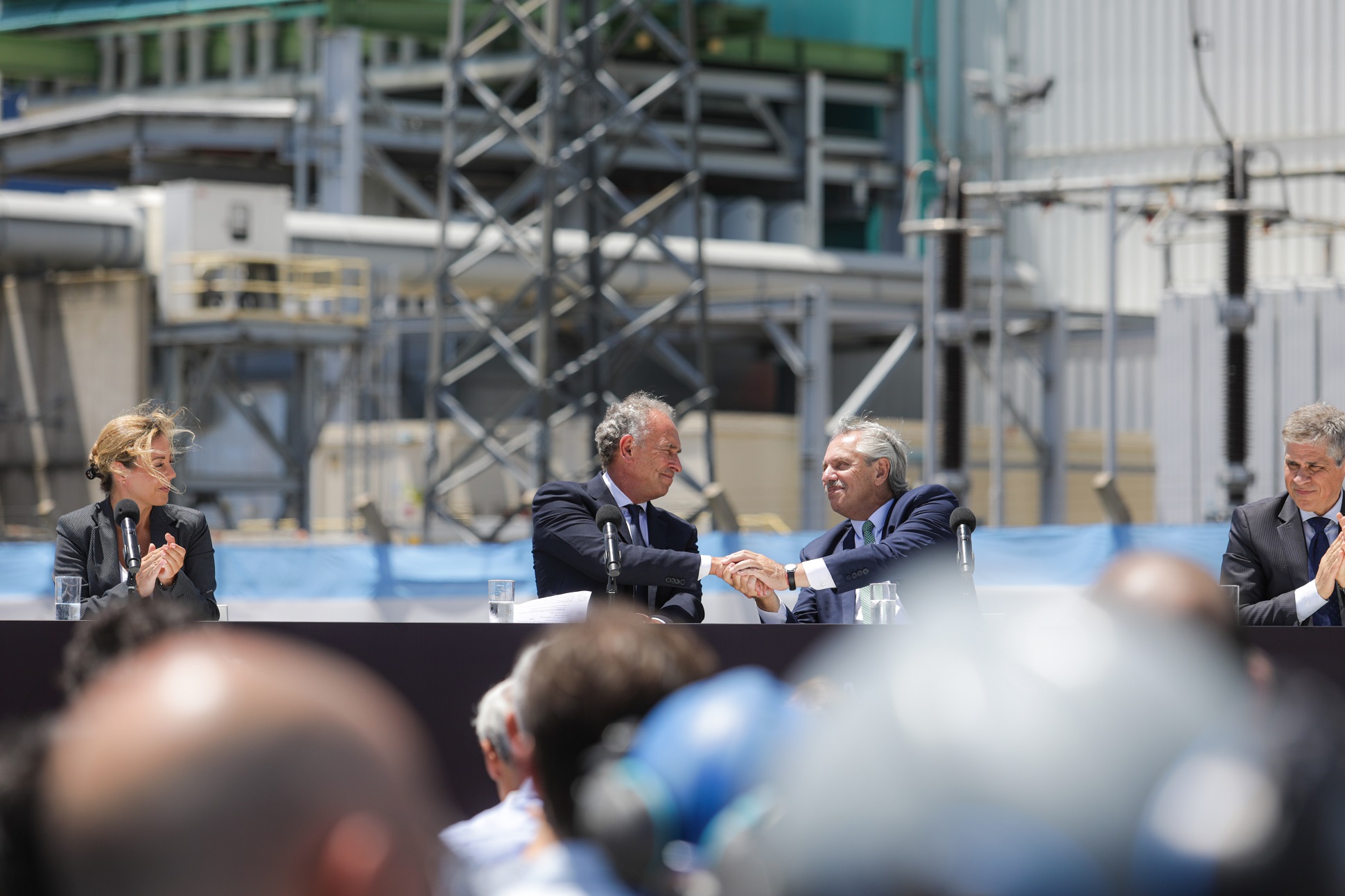 Alberto Fernández inauguró las obras de la Central Térmica en Ensenada que amplían 50% la capacidad de generación de energía eléctrica