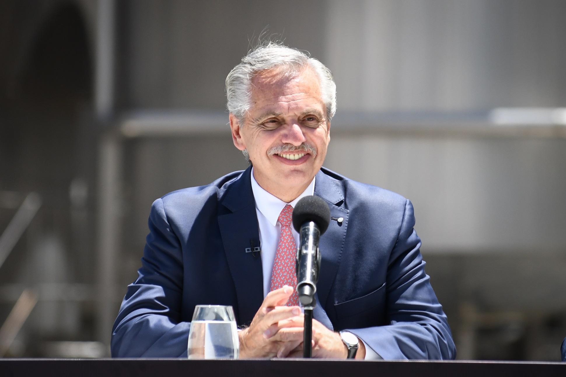 El presidente participó del lanzamiento de un alimento desarrollado con tecnología del CONICET