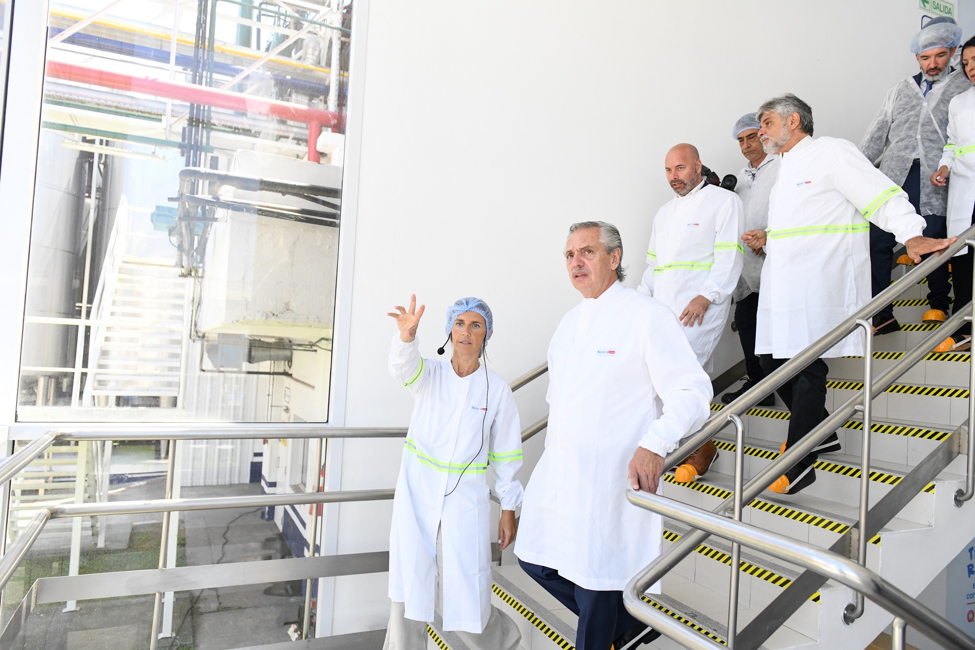 El presidente participó del lanzamiento de un alimento desarrollado con tecnología del CONICET