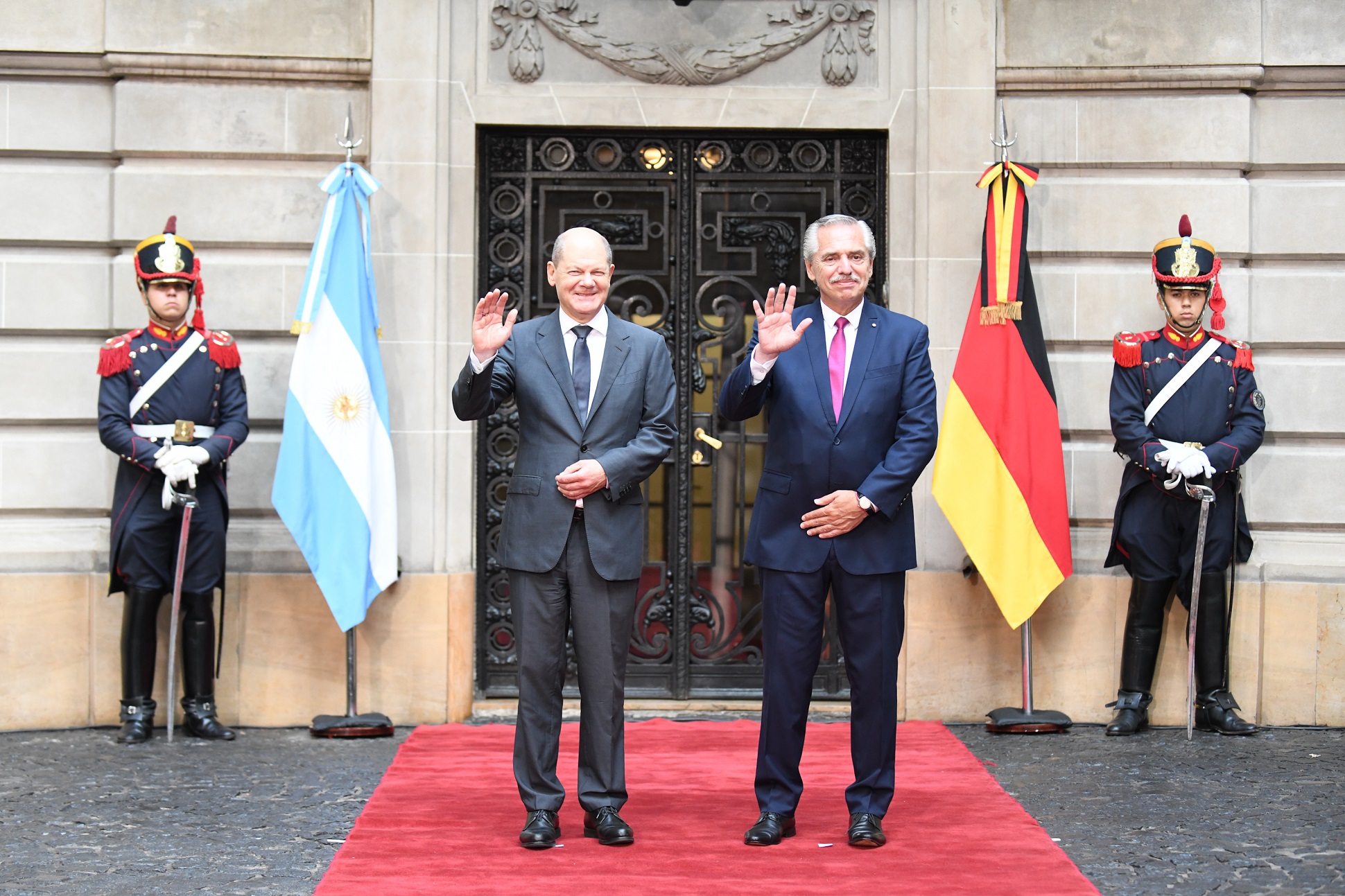 El presidente se reunió con el canciller de Alemania, Olaf Scholz