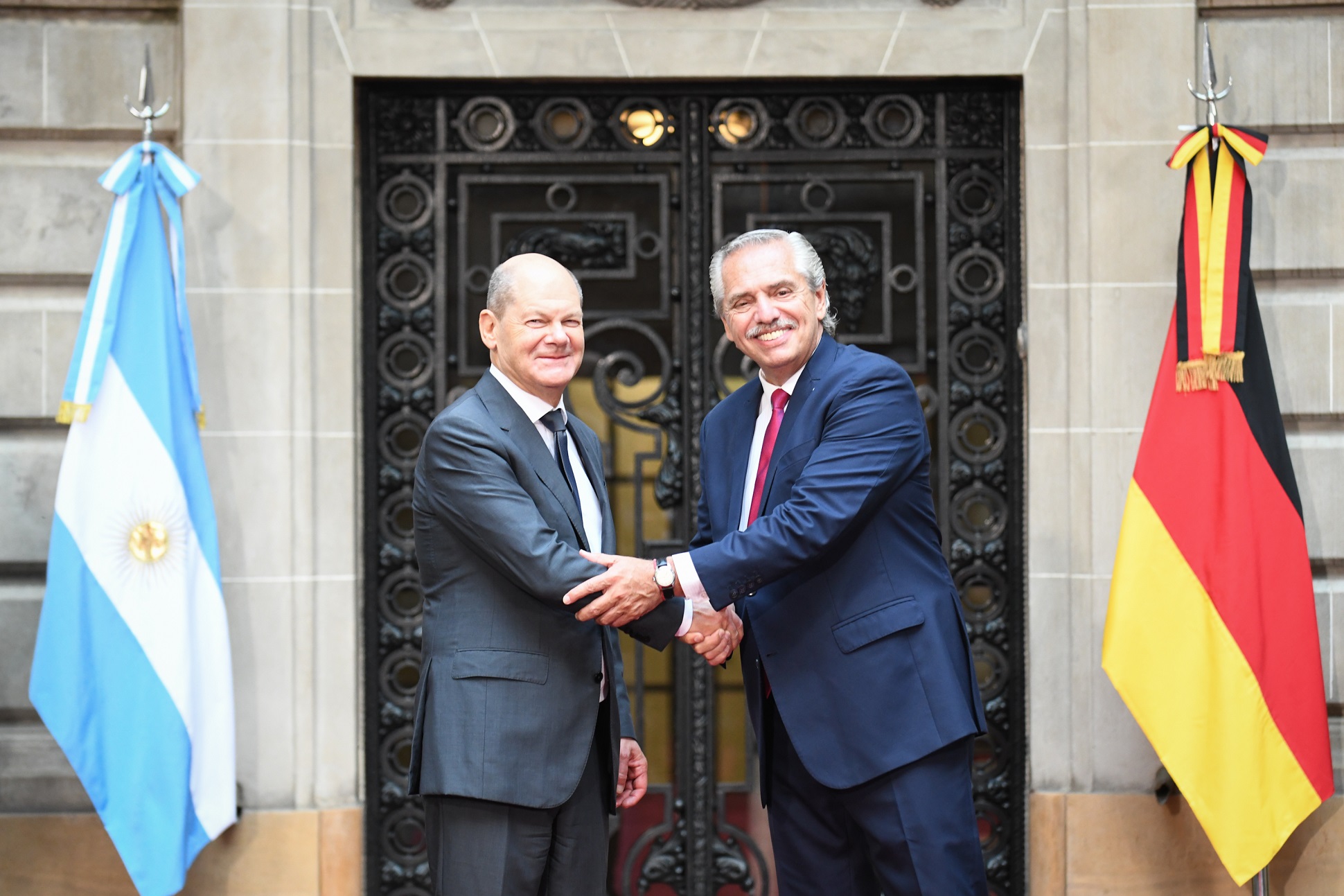 El presidente se reunió con el canciller de Alemania, Olaf Scholz