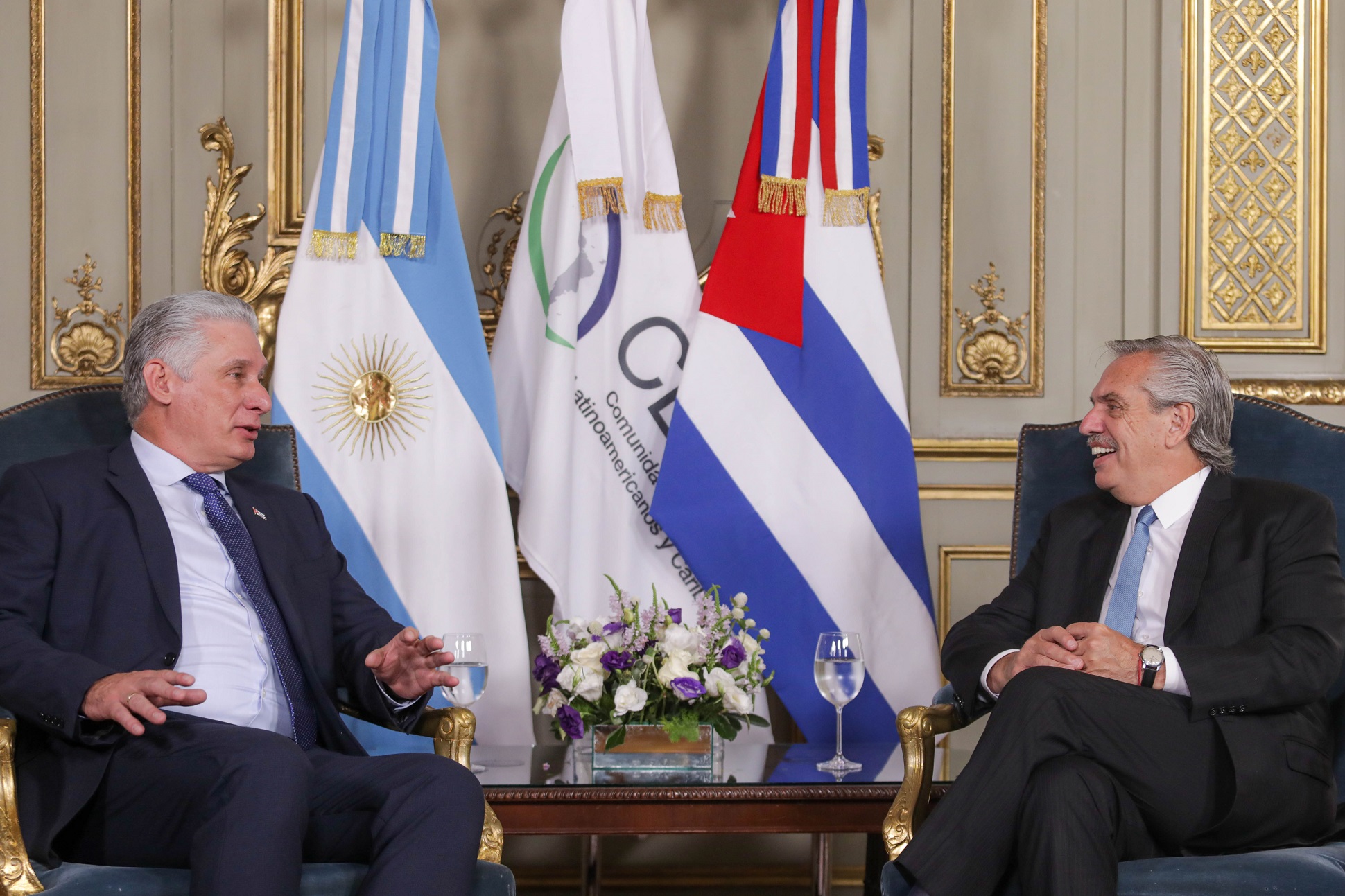 El presidente se reunió con su par de Cuba, Miguel Díaz-Canel 