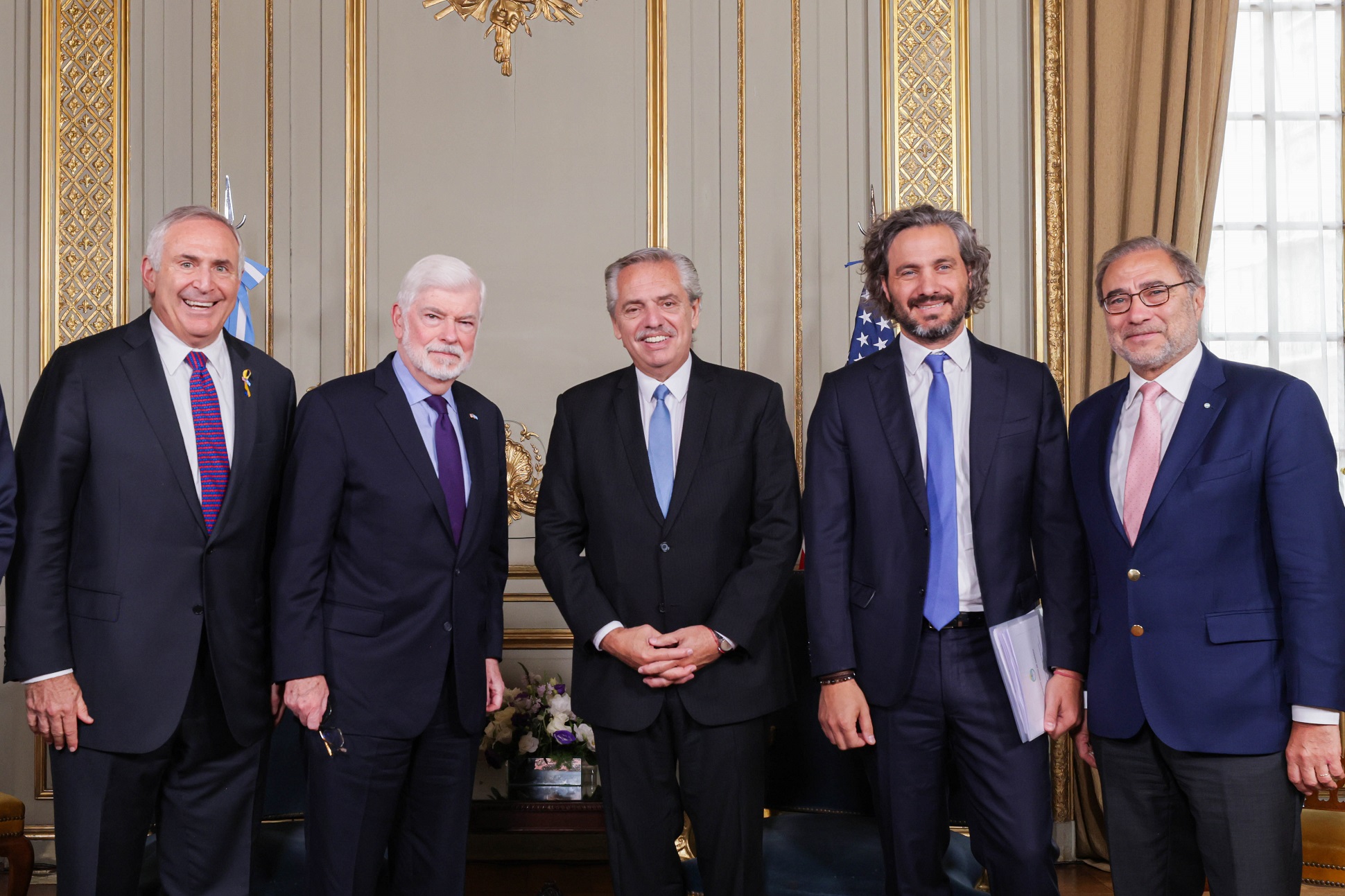 Alberto Fernández mantuvo una reunión con el asesor presidencial para las Américas de Estados Unidos, Christopher Dodd