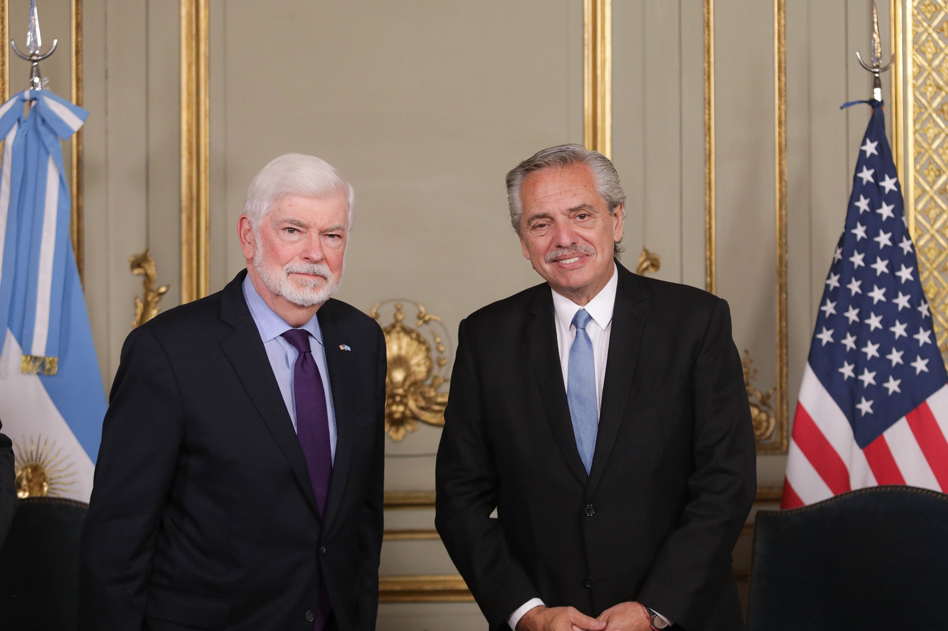 Alberto Fernández mantuvo una reunión con el asesor presidencial para las Américas de Estados Unidos, Christopher Dodd