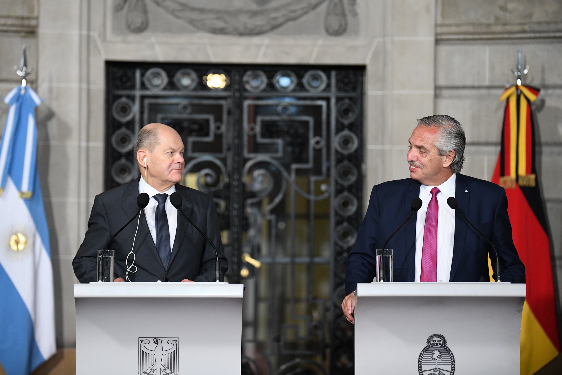 El presidente se reunió con el canciller de Alemania, Olaf Scholz