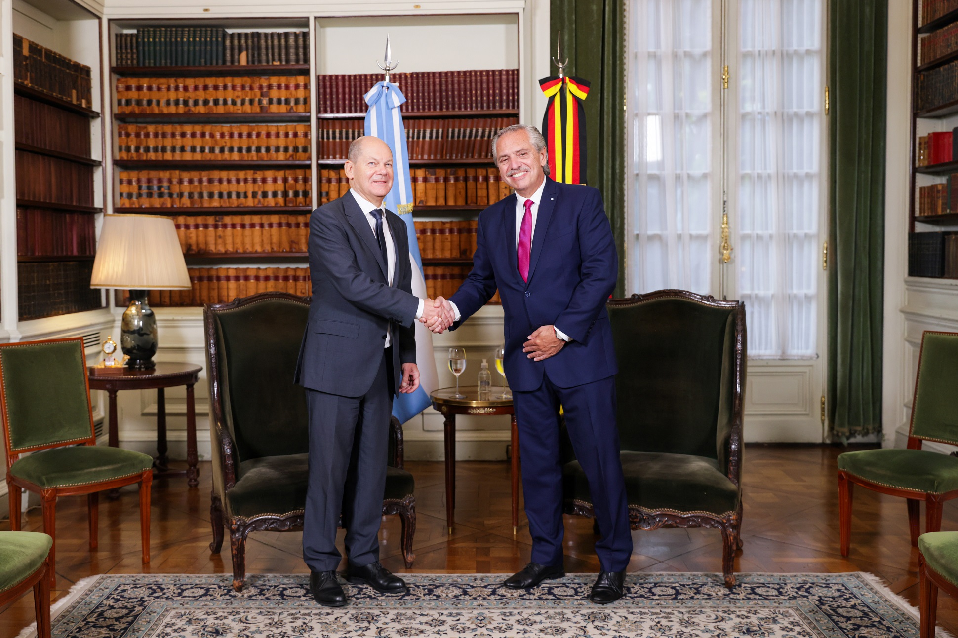 El presidente se reunió con el canciller de Alemania, Olaf Scholz