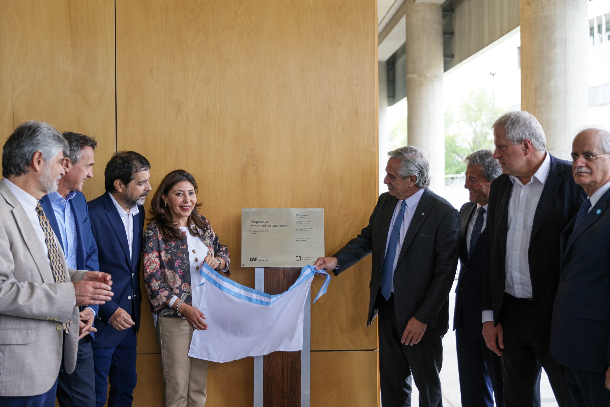 El presidente inauguró la nueva Torre de Desarrollo Académico de la Universidad Nacional de San Martín
