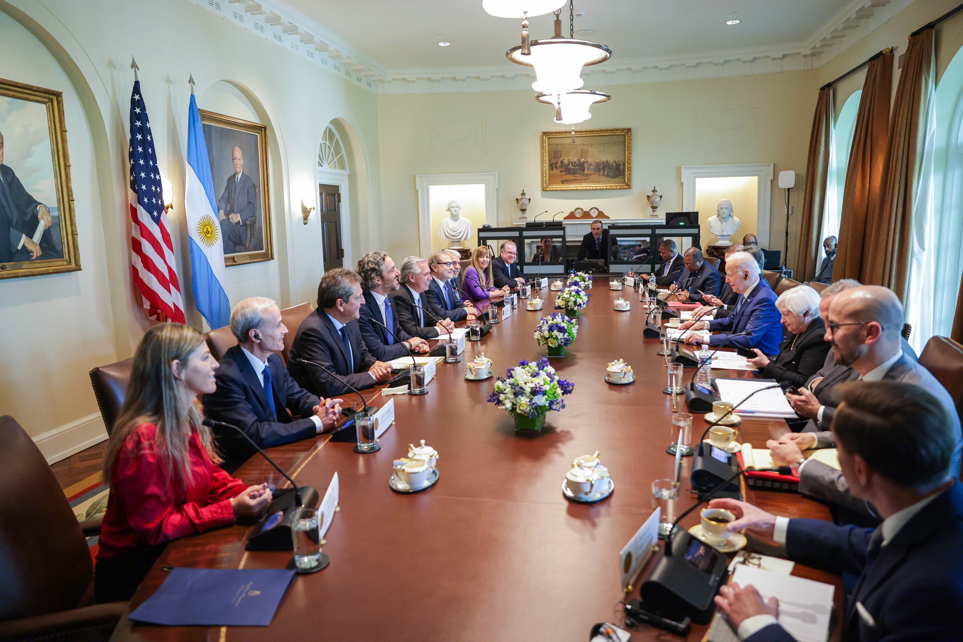 El presidente mantuvo una reunión bilateral con su par de los Estados Unidos, Joseph Biden