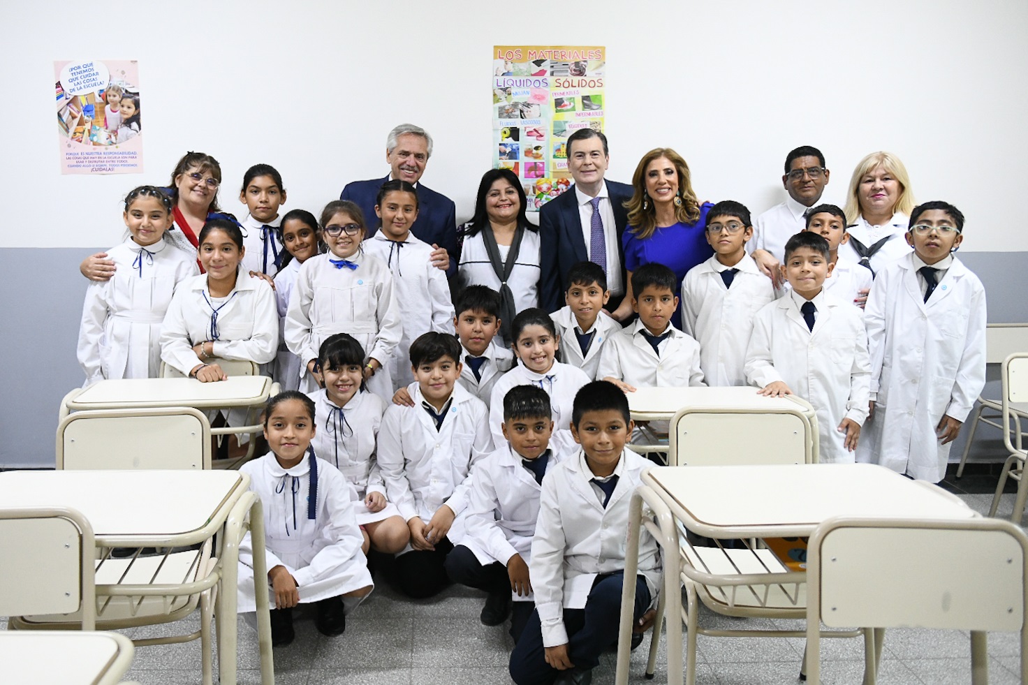 El presidente inauguró las obras de ampliación y puesta en valor de la Escuela Centenario en Santiago del Estero
