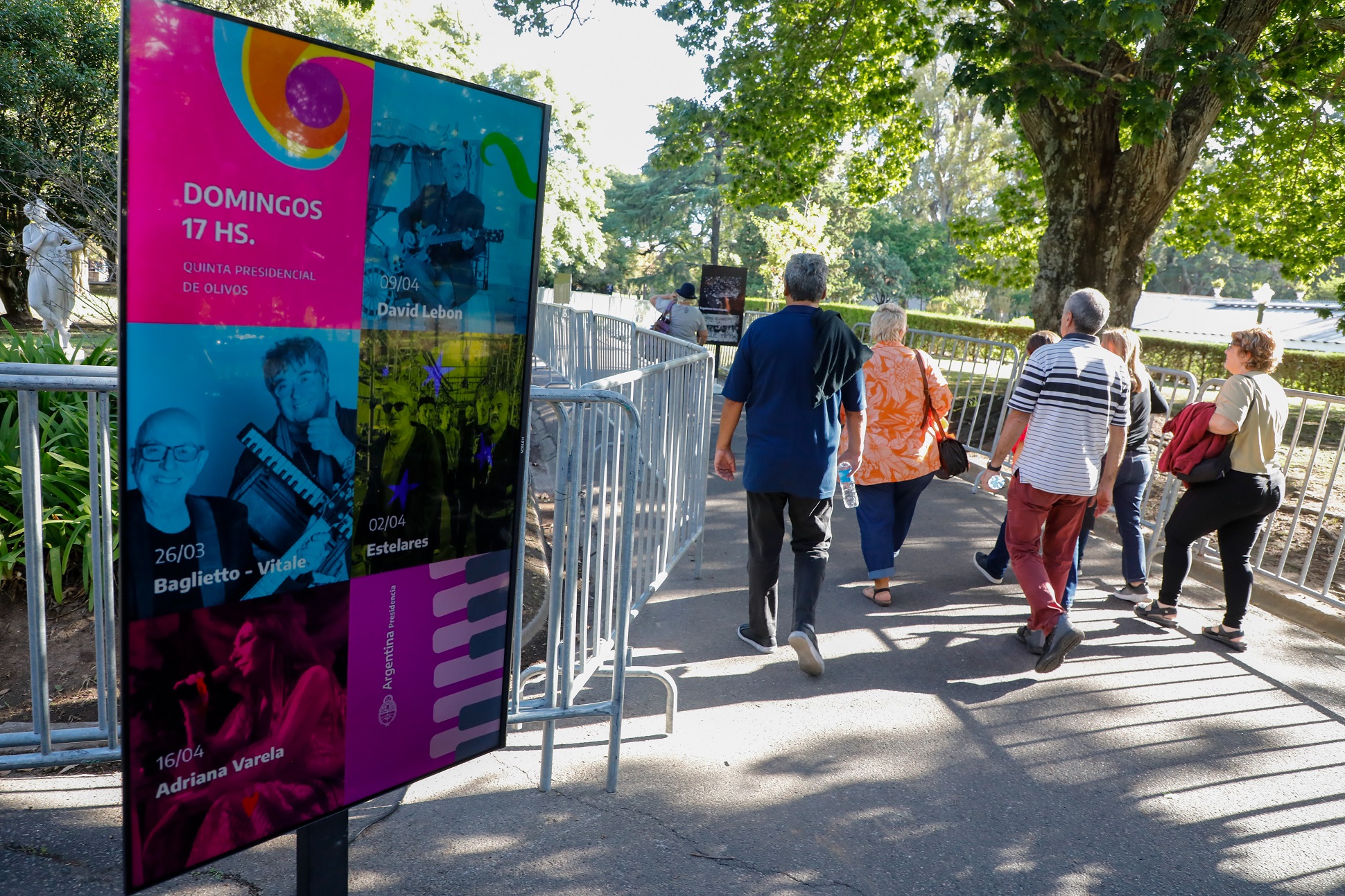 Comenzaron los Conciertos por la Democracia en Olivos 