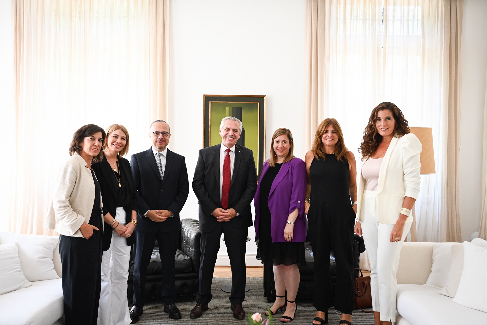 El presidente Alberto Fernández se reunió con empresarias 