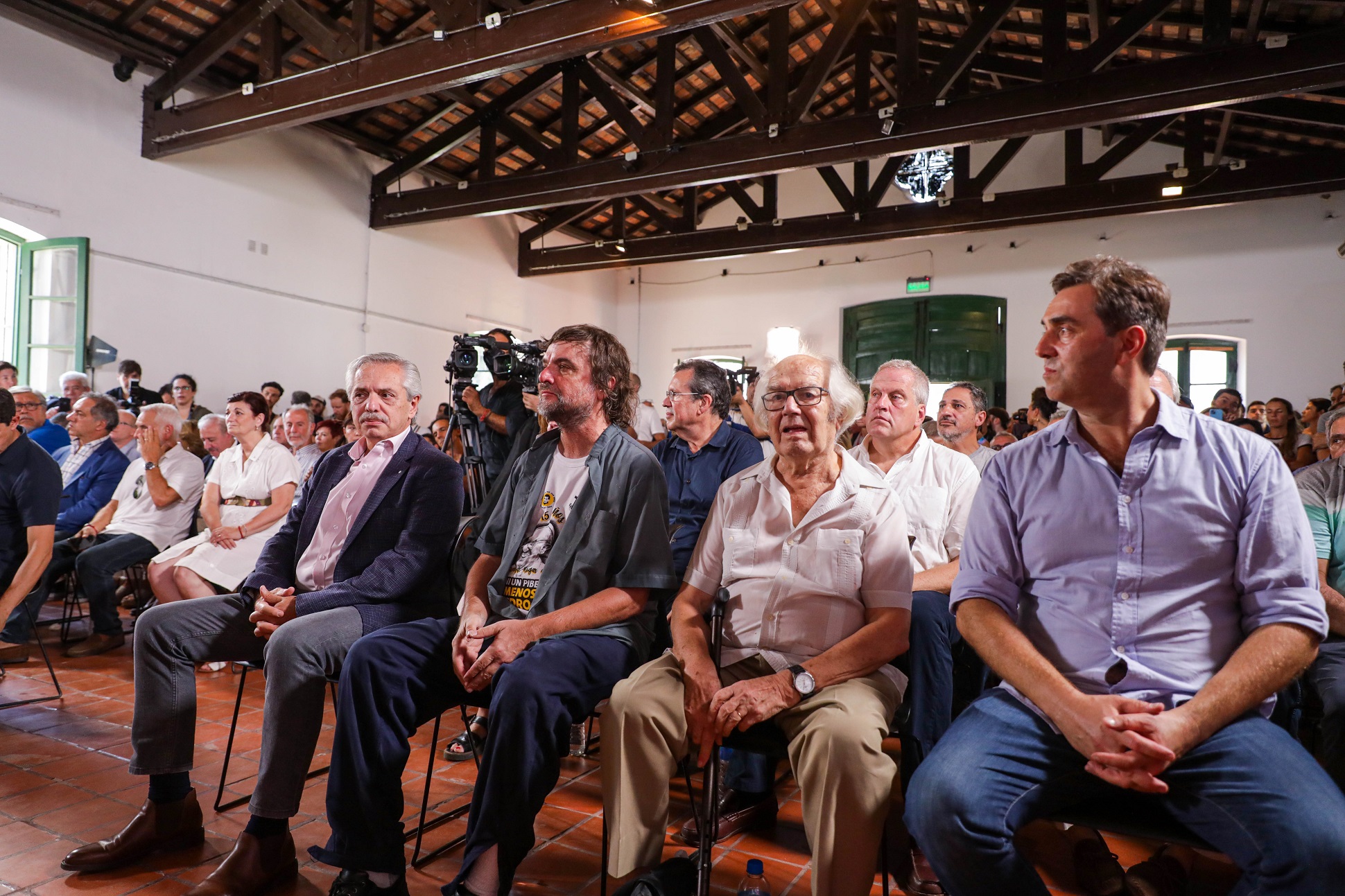 El presidente firmó el compromiso Ni un pibe, ni una piba menos por la droga, en Luján