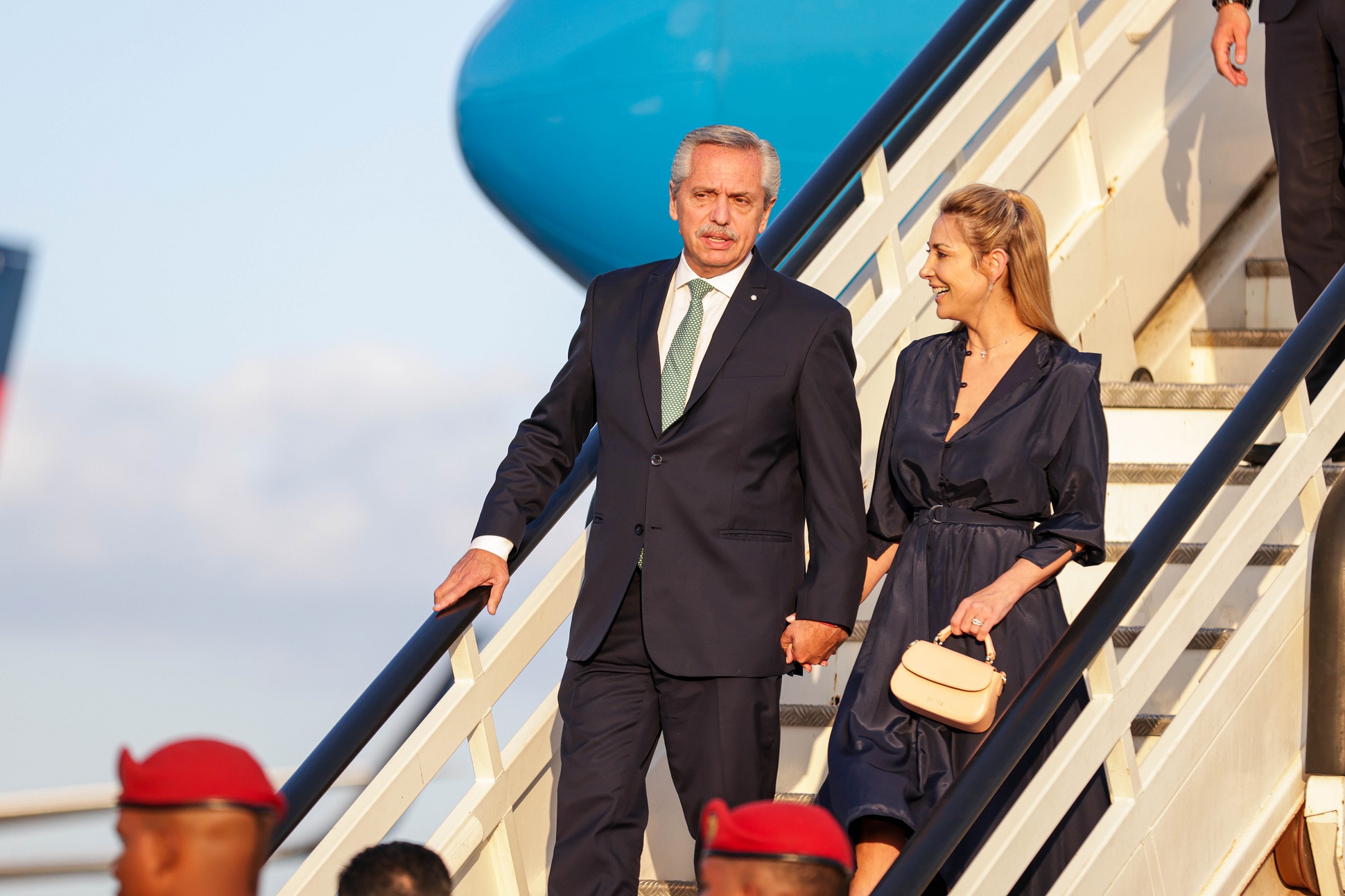 El presidente Alberto Fernández llegó a República Dominicana para participar de la Cumbre Iberoamericana