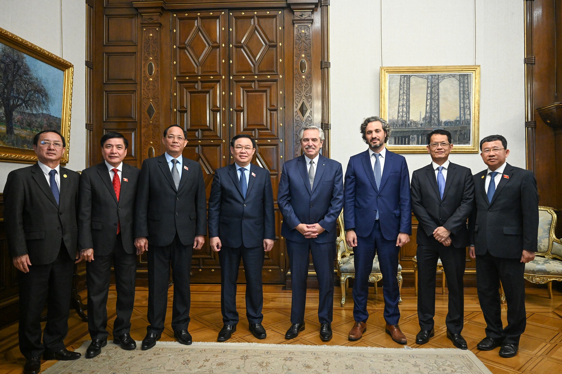 El pesidente recibió al titular de la Asamblea Nacional de Vietnam