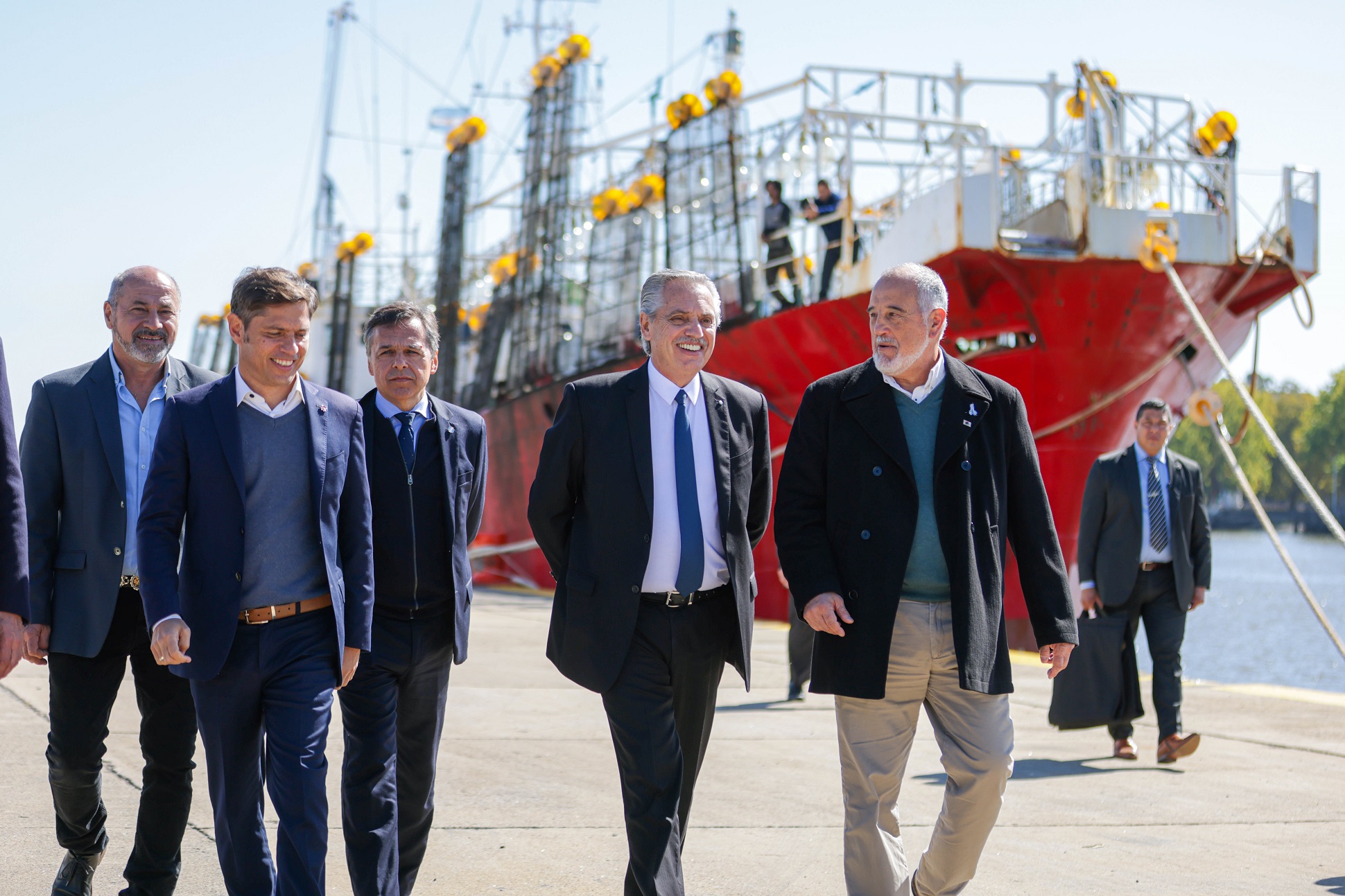 Alberto Fernández: “Hoy ponemos en marcha un nuevo tiempo para la navegabilidad del Río de la Plata”