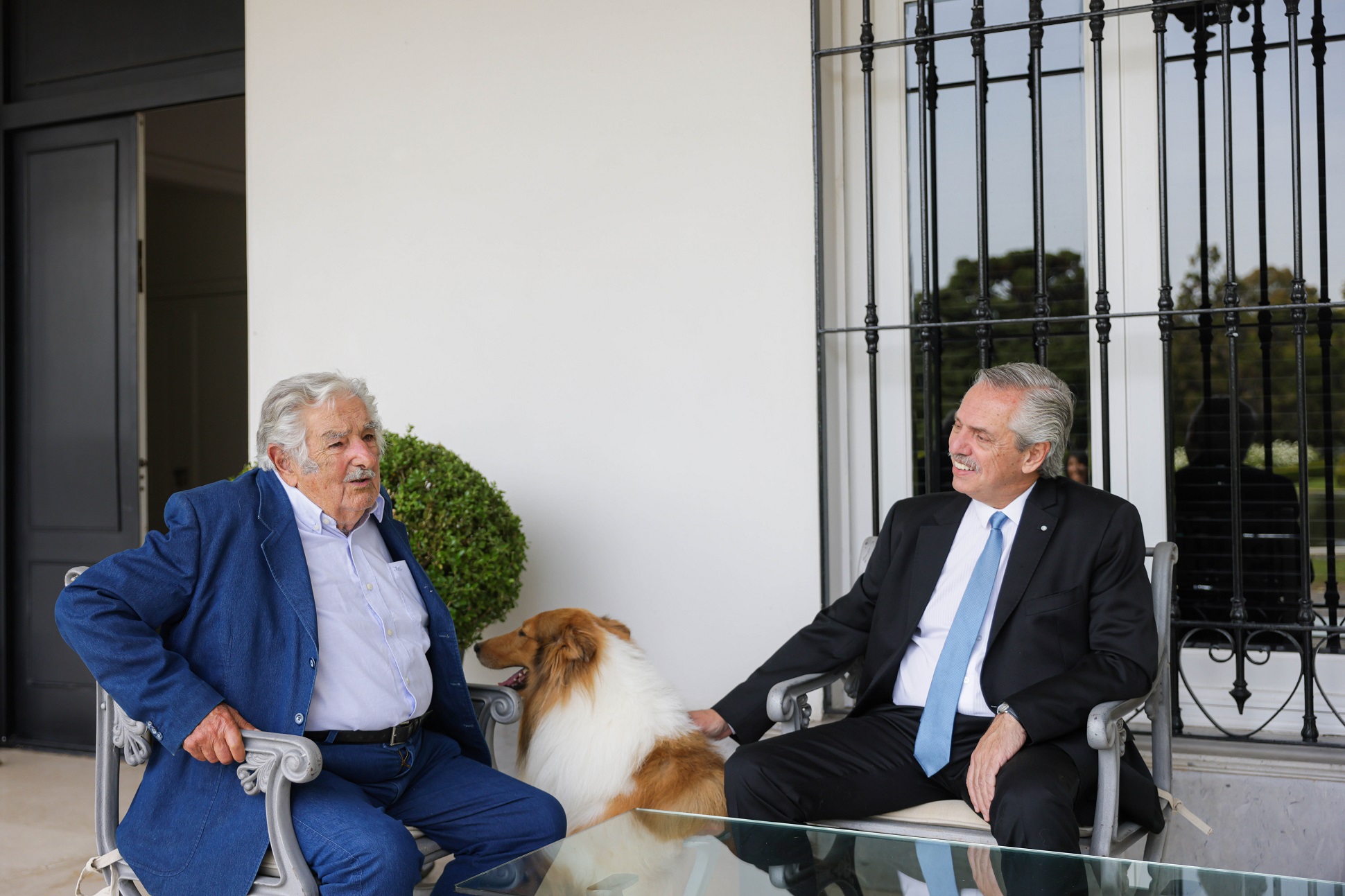 El presidente se reunió con el ex mandatario de Uruguay, José Mujica
