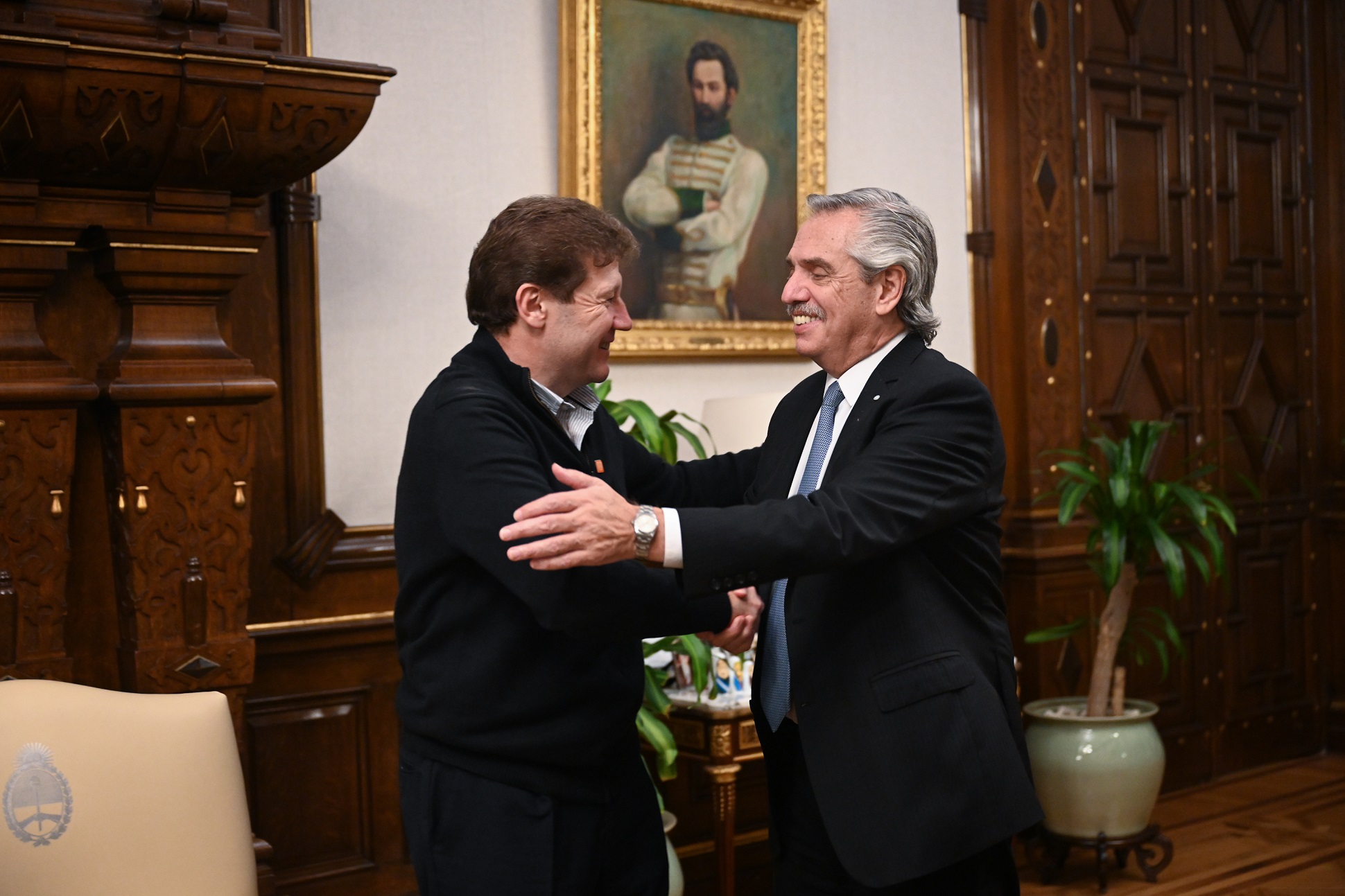 El presidente se reunió con el gobernador reelecto de Tierra del Fuego