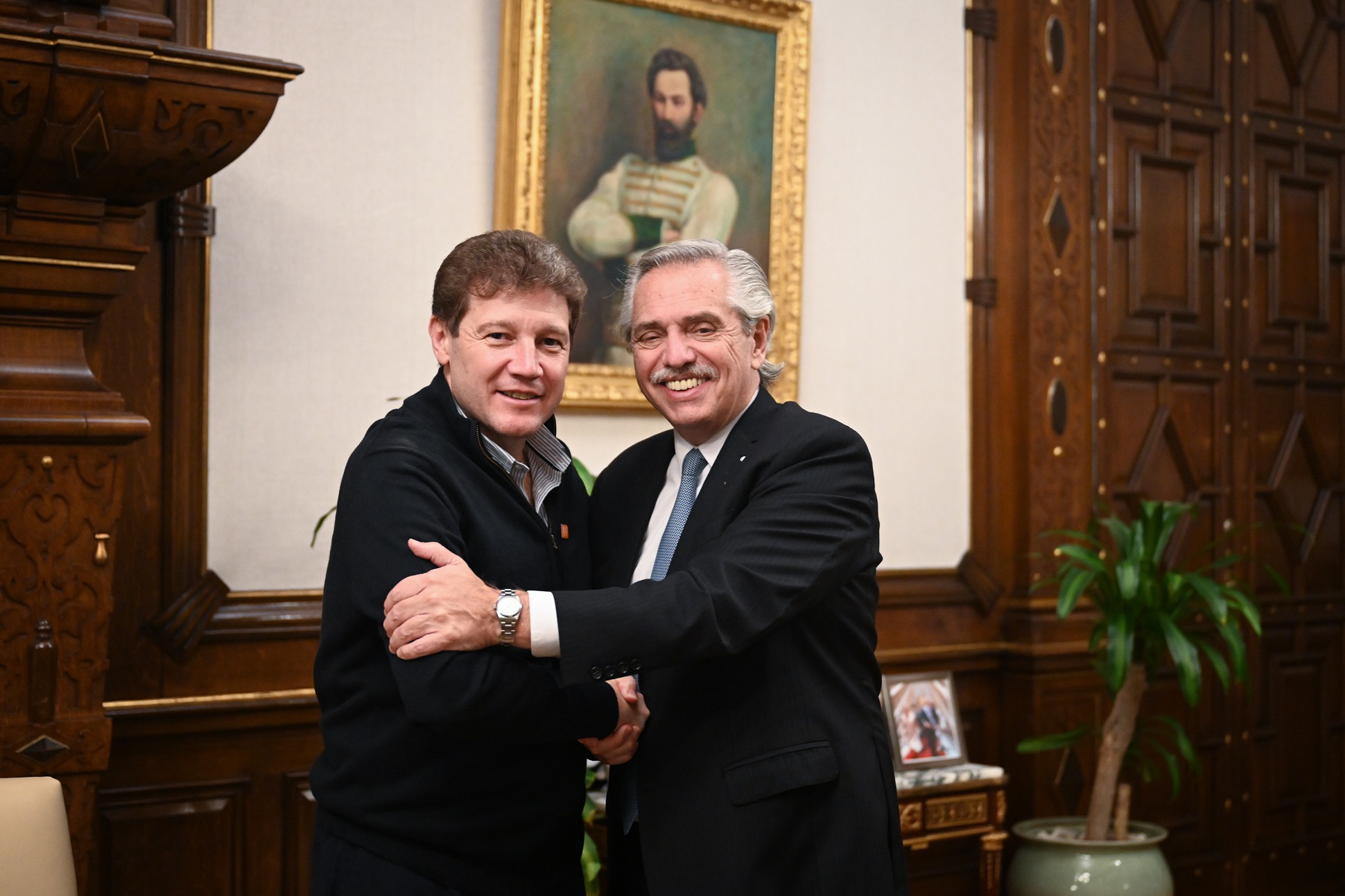 El presidente se reunió con el gobernador reelecto de Tierra del Fuego