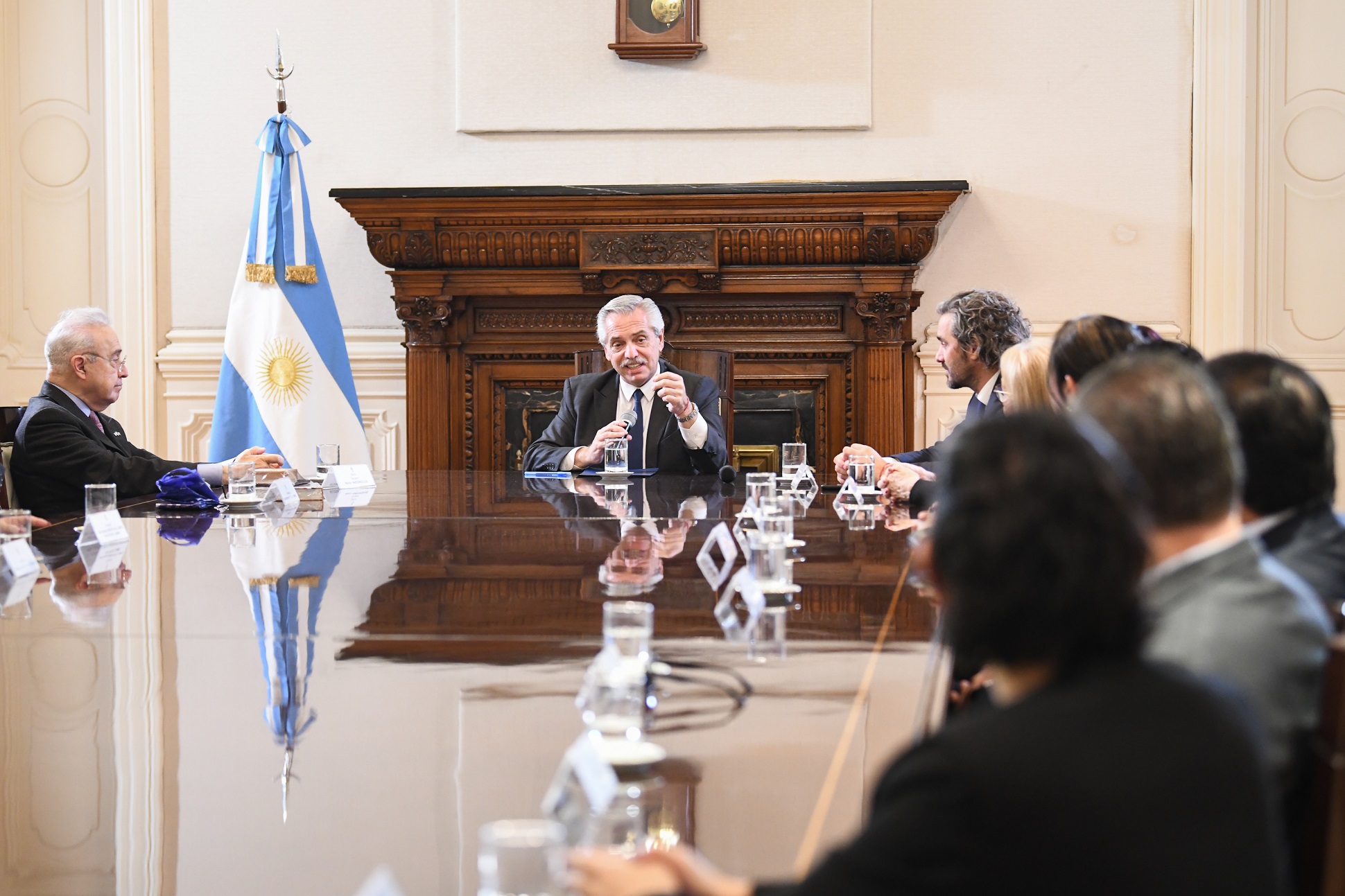 El presidente se reunió con una Delegación de parlamentarias y parlamentarios de México