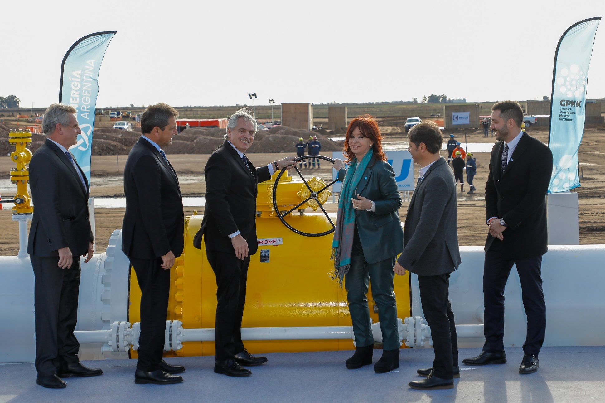 Alberto Fernández en la inauguración del GPNK: “Un 9 de julio estamos empezando a declarar la independencia energética de la Argentina”