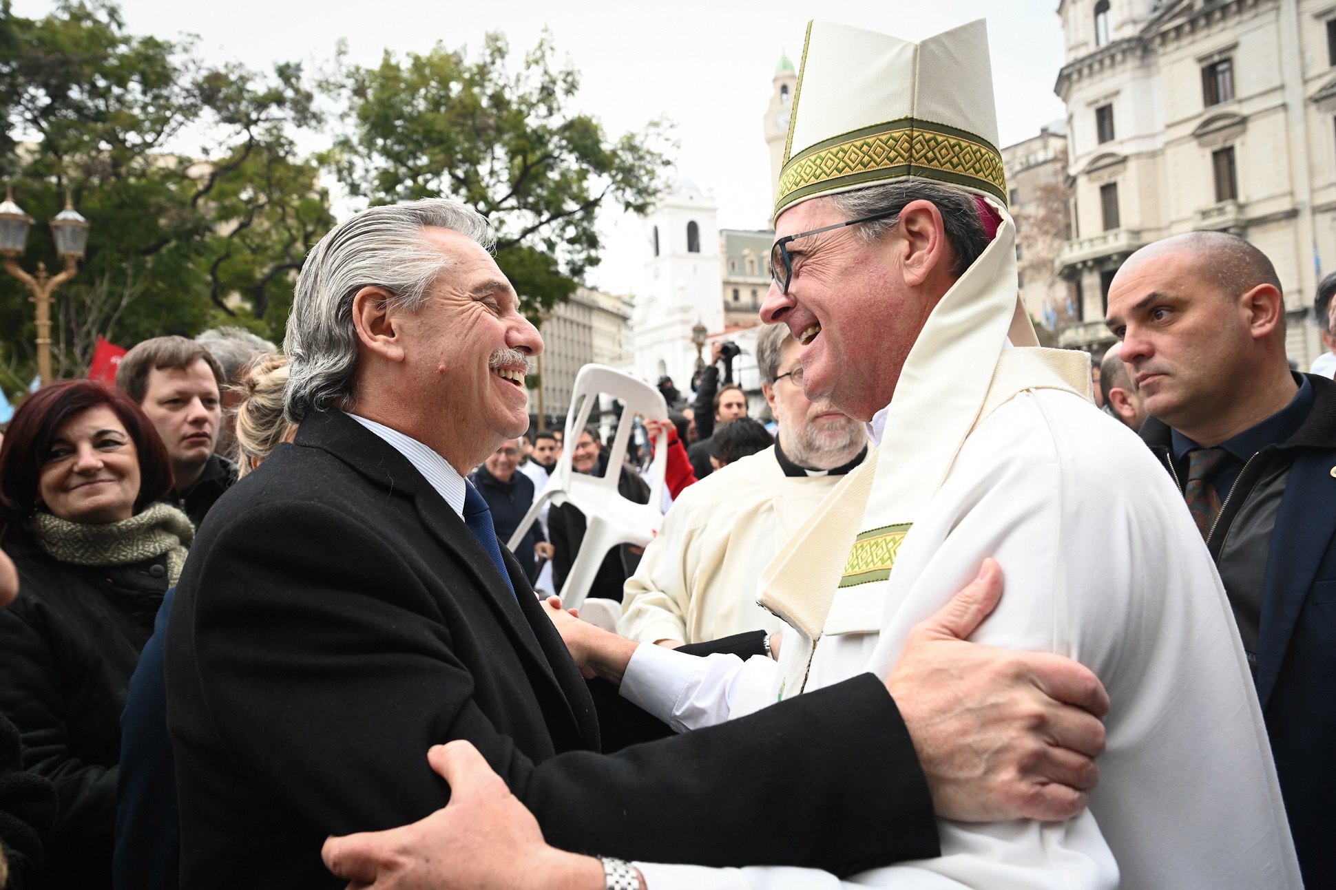 Alberto Fernández asistió a la asunción de García Cuerva como Arzobispo de Buenos Aires