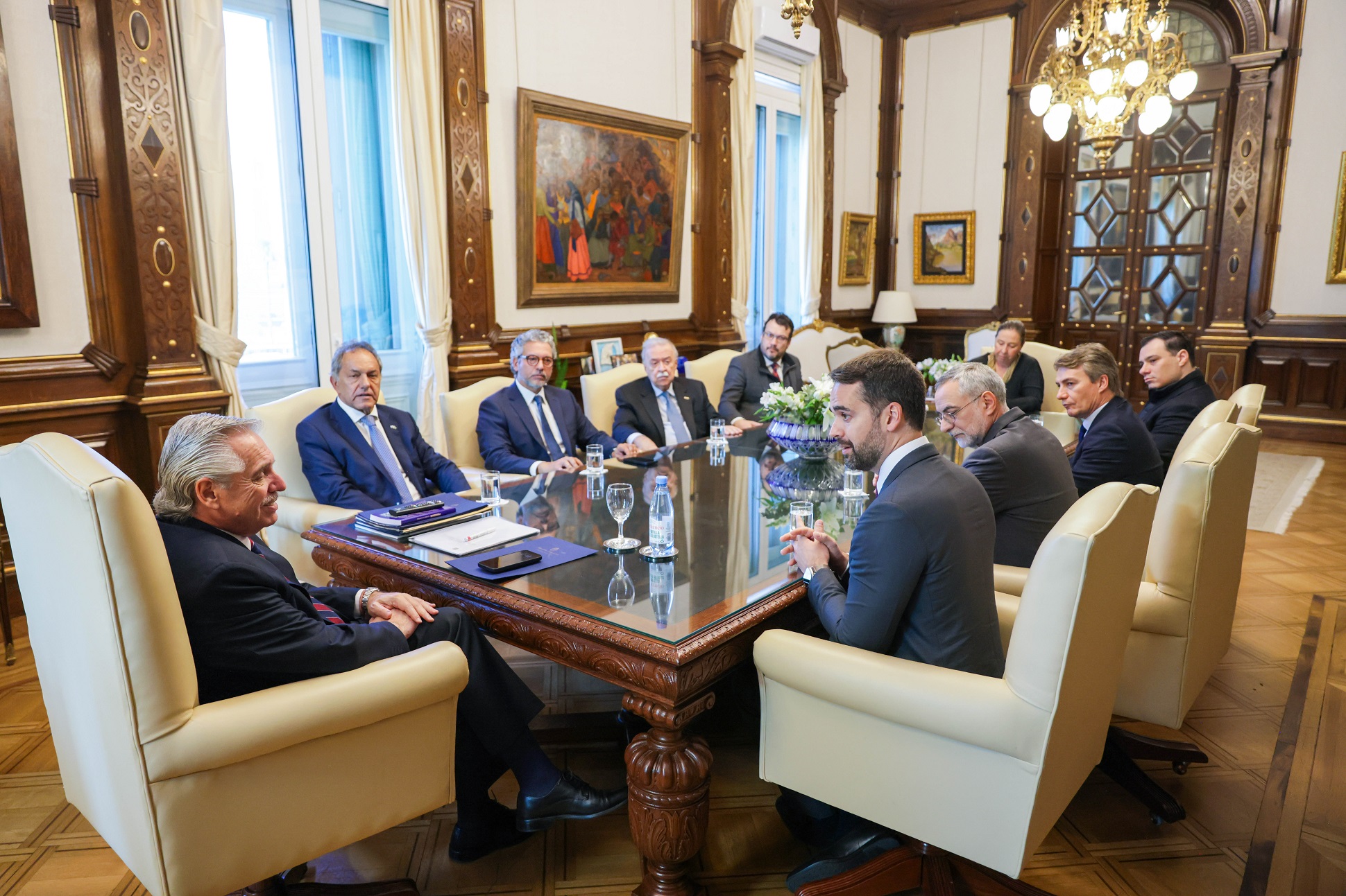 El presidente se reunió con el gobernador de Rio Grande do Sul
