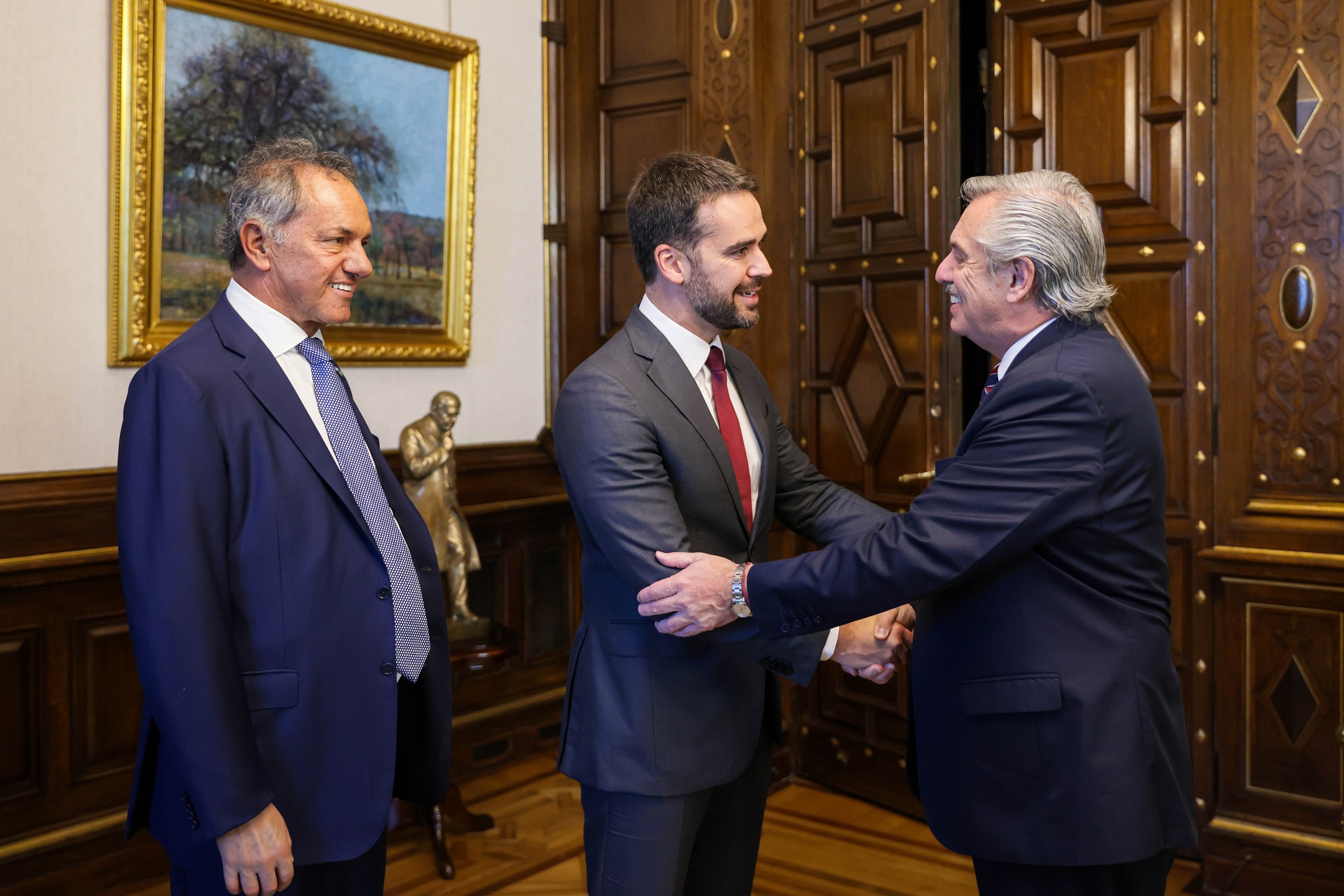 El presidente se reunió con el gobernador de Rio Grande do Sul
