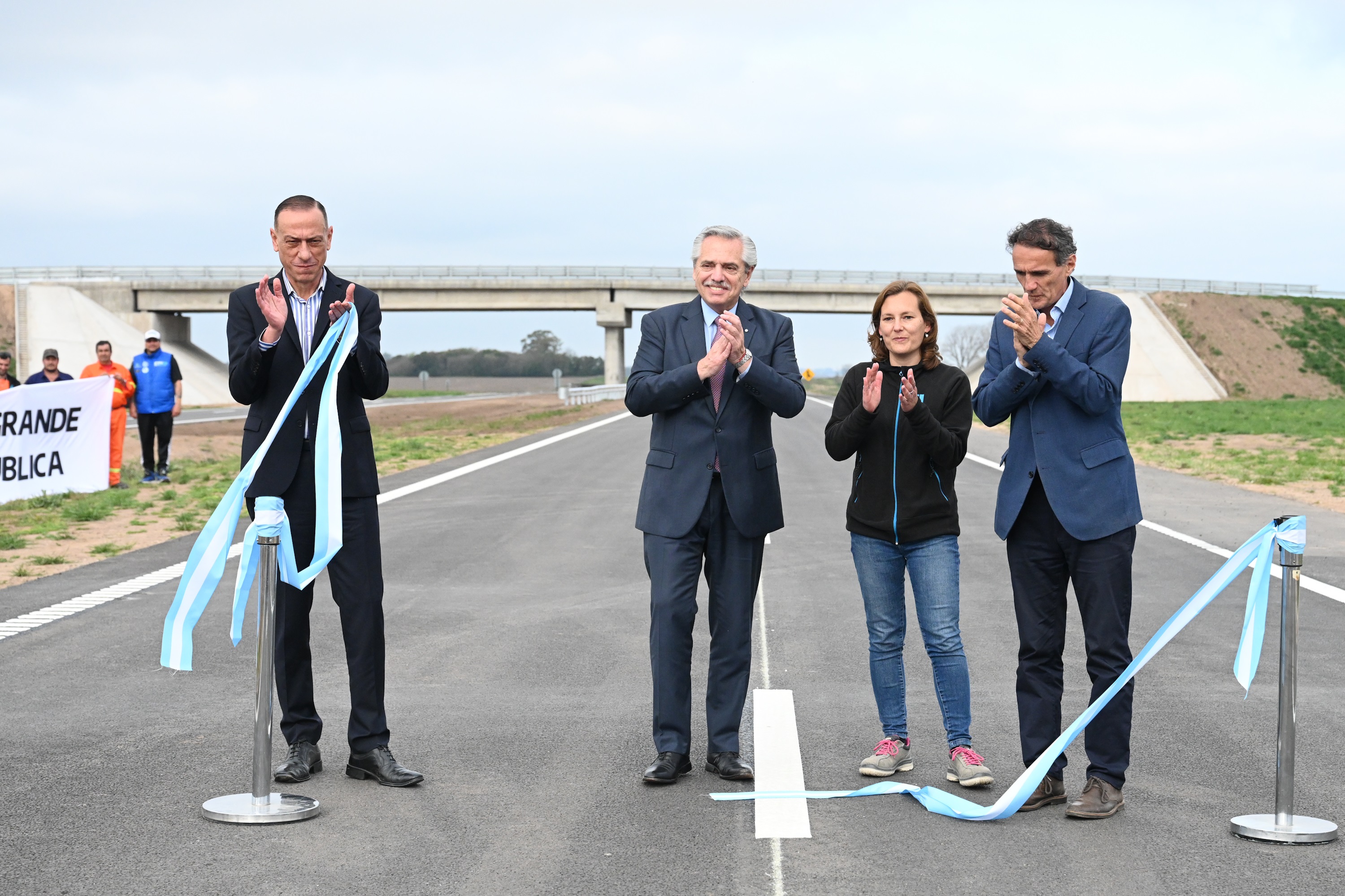 El presidente inauguró la finalización de la Autopista RN 8 Pilar-Pergamino