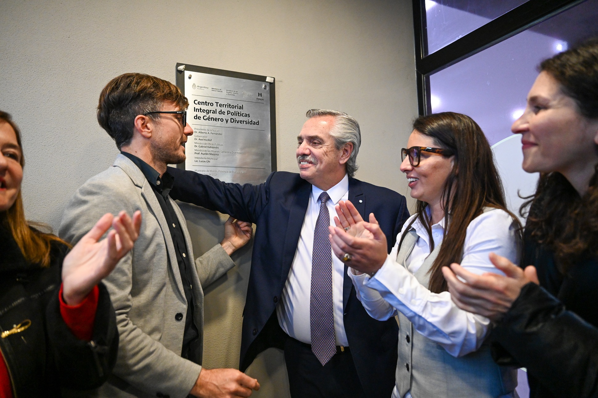 El presidente inauguró el nuevo Centro Territorial Integral de Políticas de Género y Diversidad de Morón