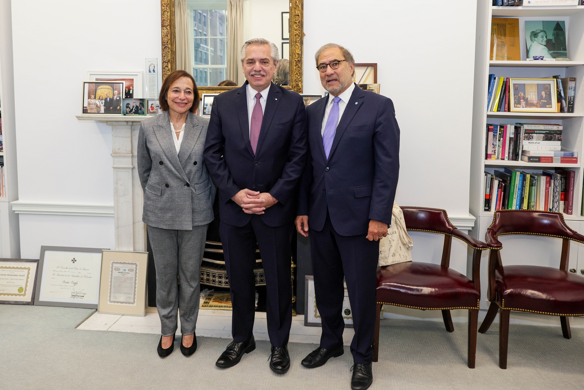 El presidente se reunió con la presidenta y CEO del Council of the Americas, Susan Segal